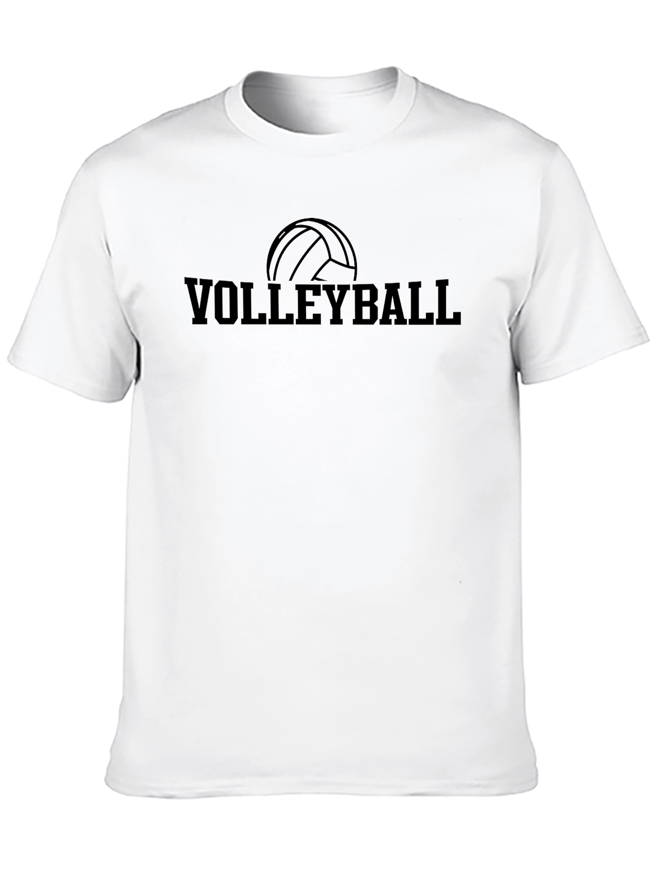 Volleyball Graphic Tee - Sporty Black T-Shirt