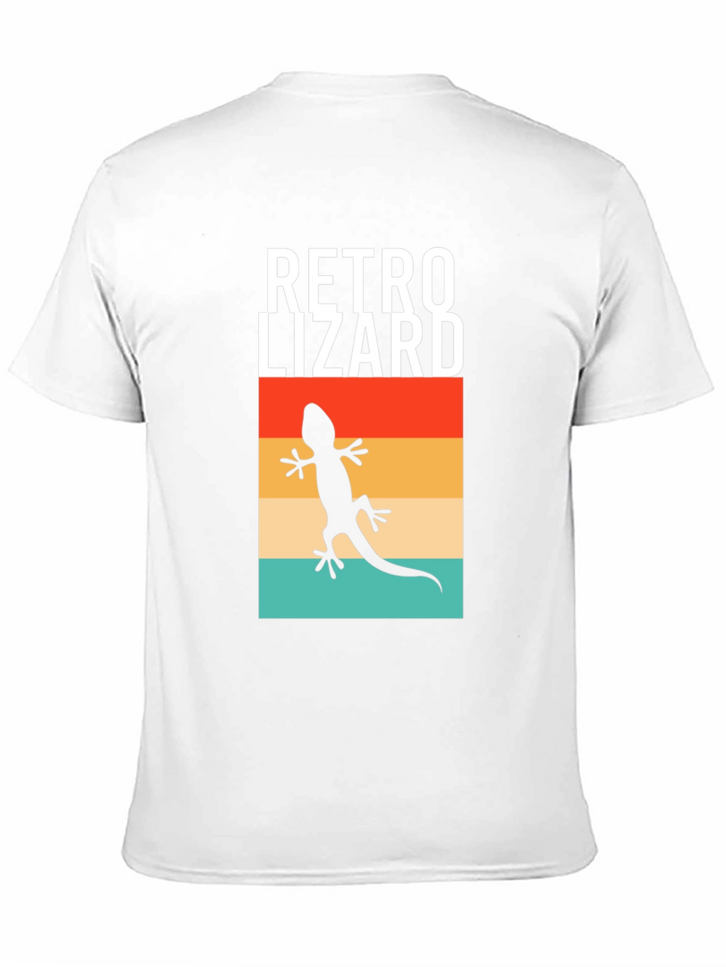 Retro Lizard Graphic Tee - Black Cotton T-Shirt