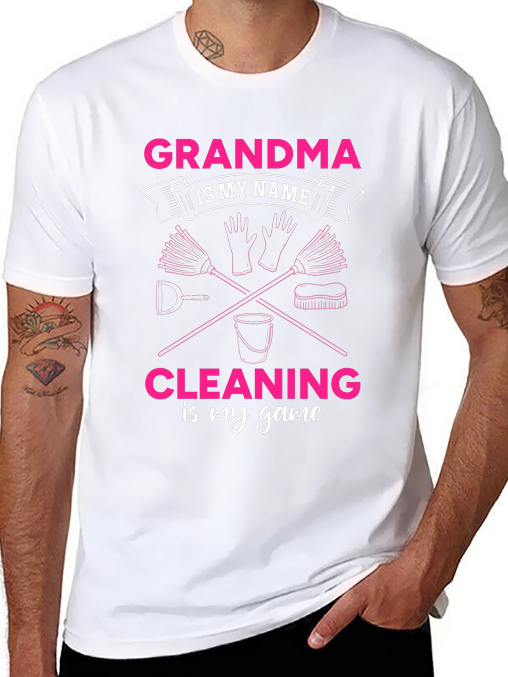 Grandma Cleaning Game T-Shirt