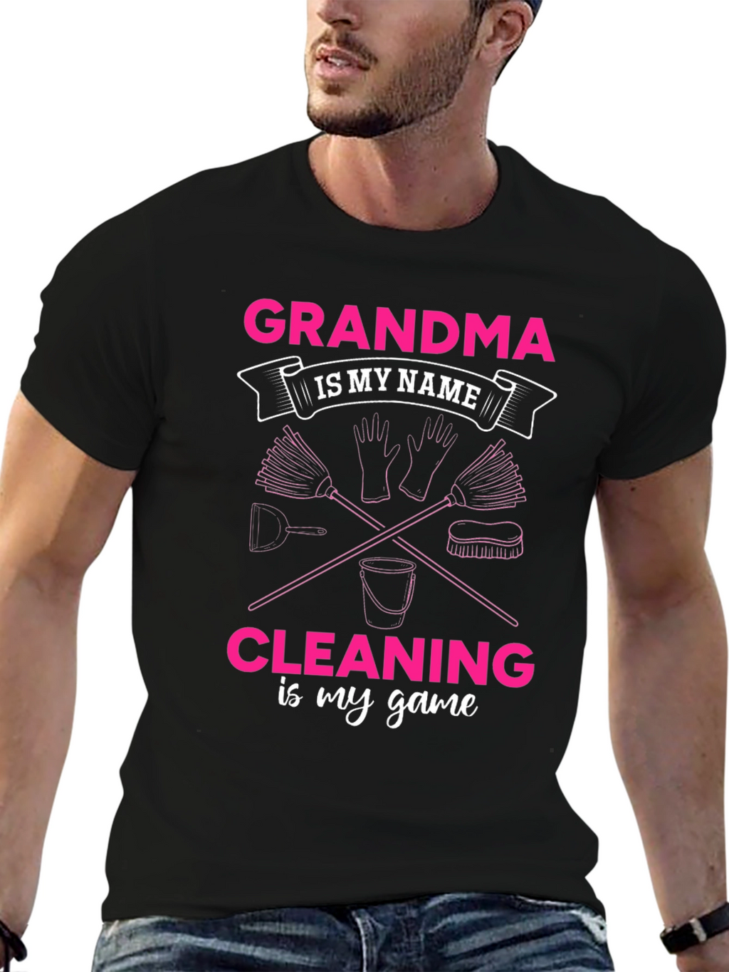 Grandma Cleaning Game T-Shirt