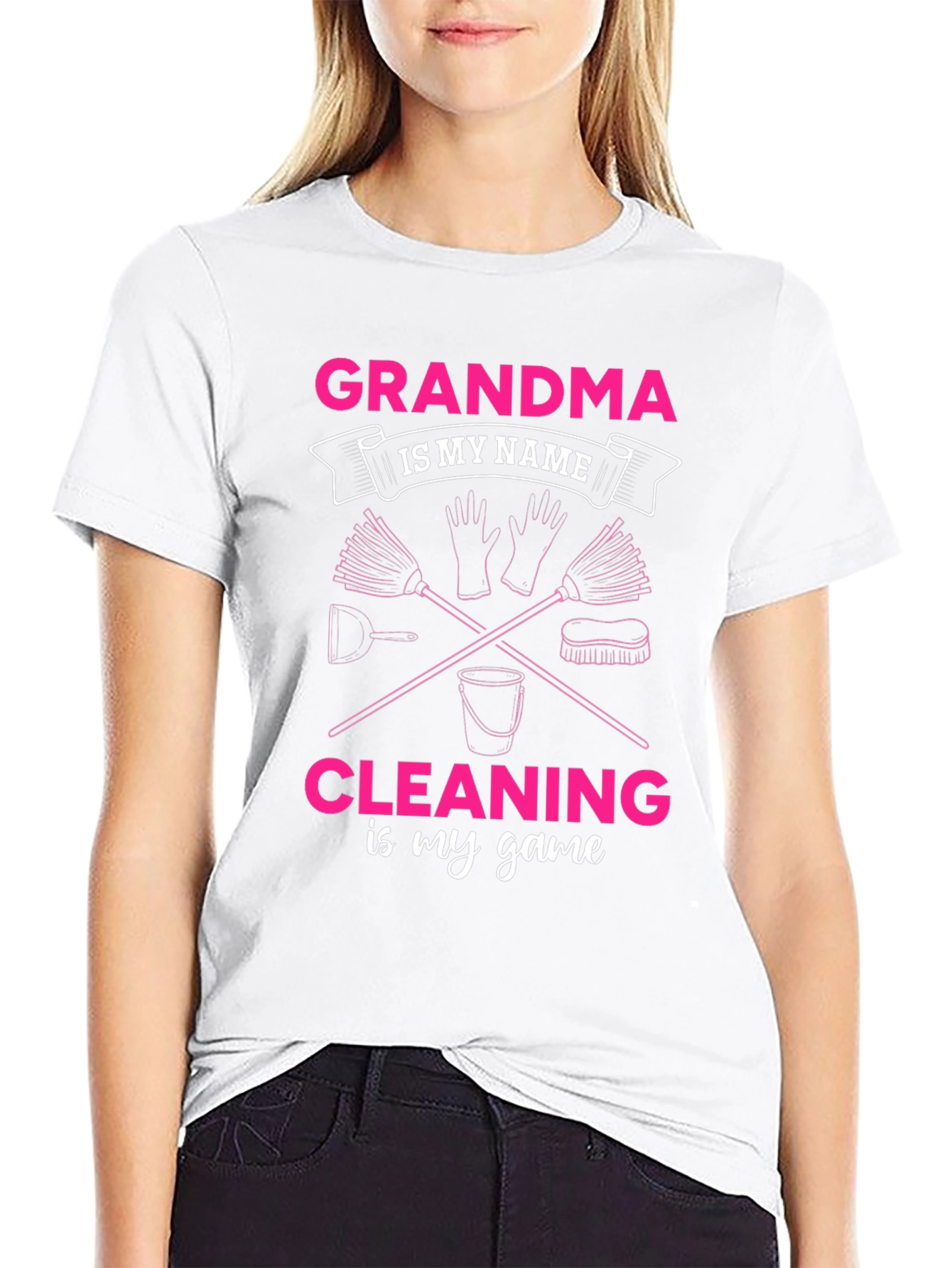 Grandma Cleaning Game T-Shirt