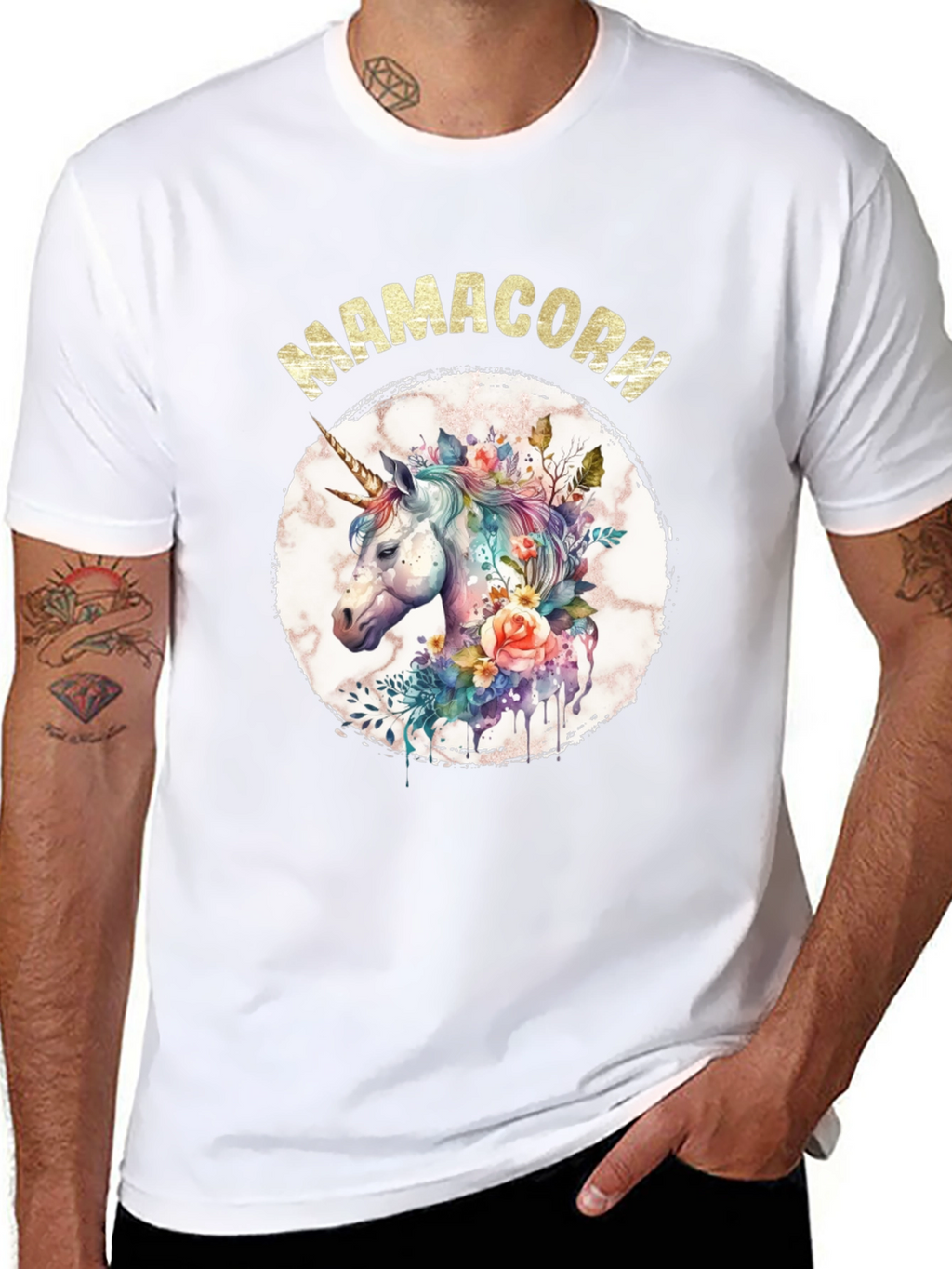 Mamacorn Unicorn Graphic T-Shirt