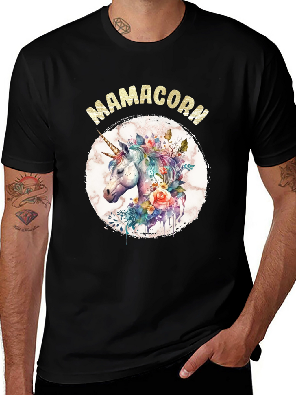 Mamacorn Unicorn Graphic T-Shirt