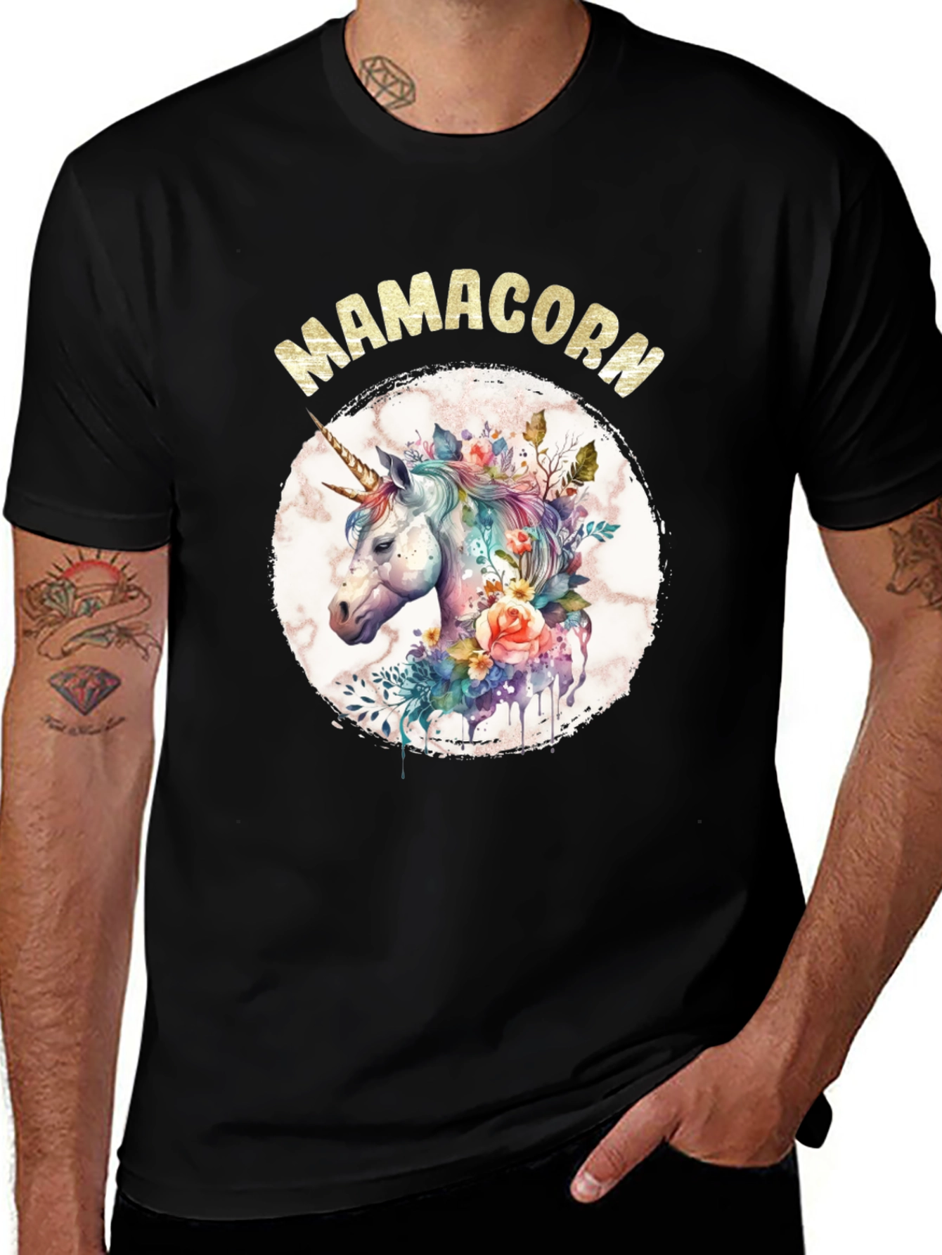 Mamacorn Unicorn Graphic T-Shirt