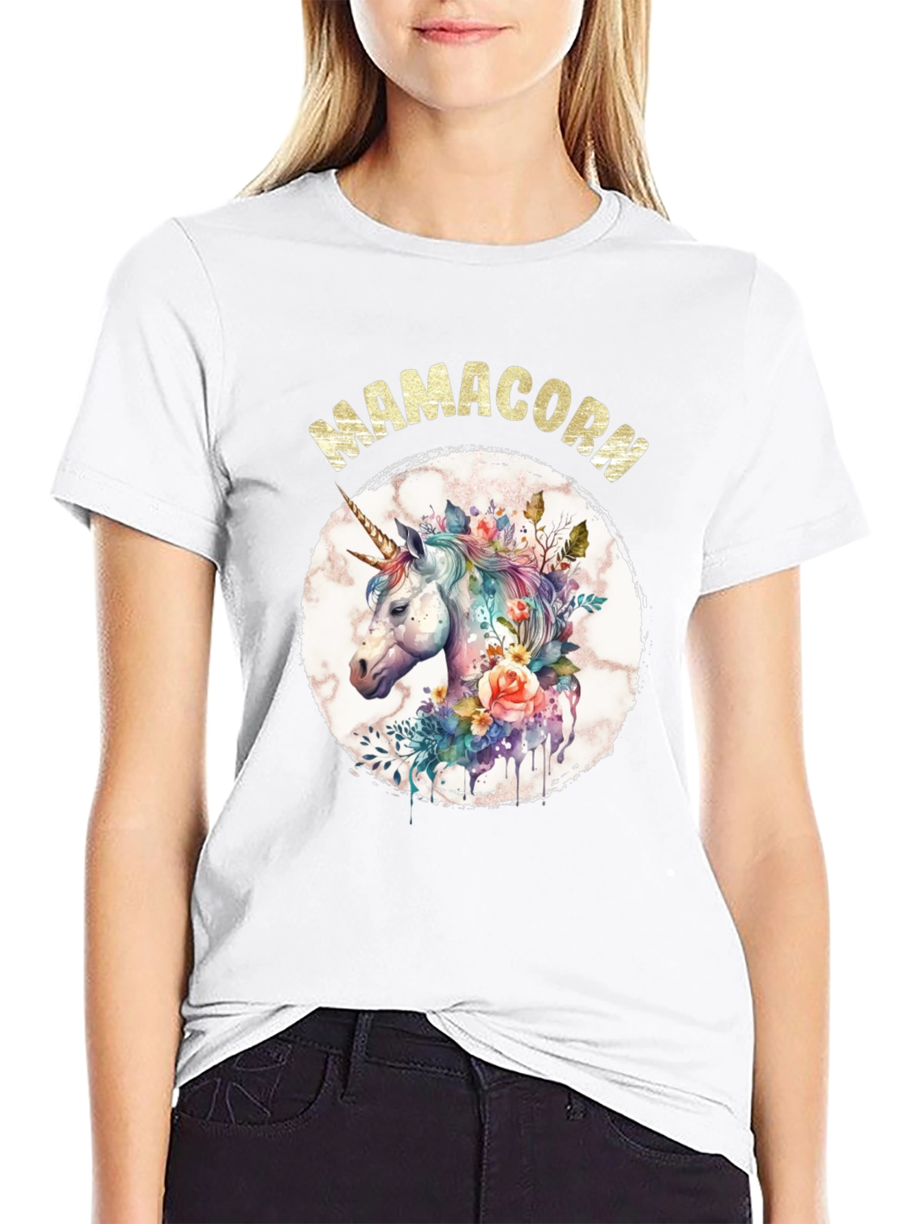 Mamacorn Unicorn Graphic T-Shirt