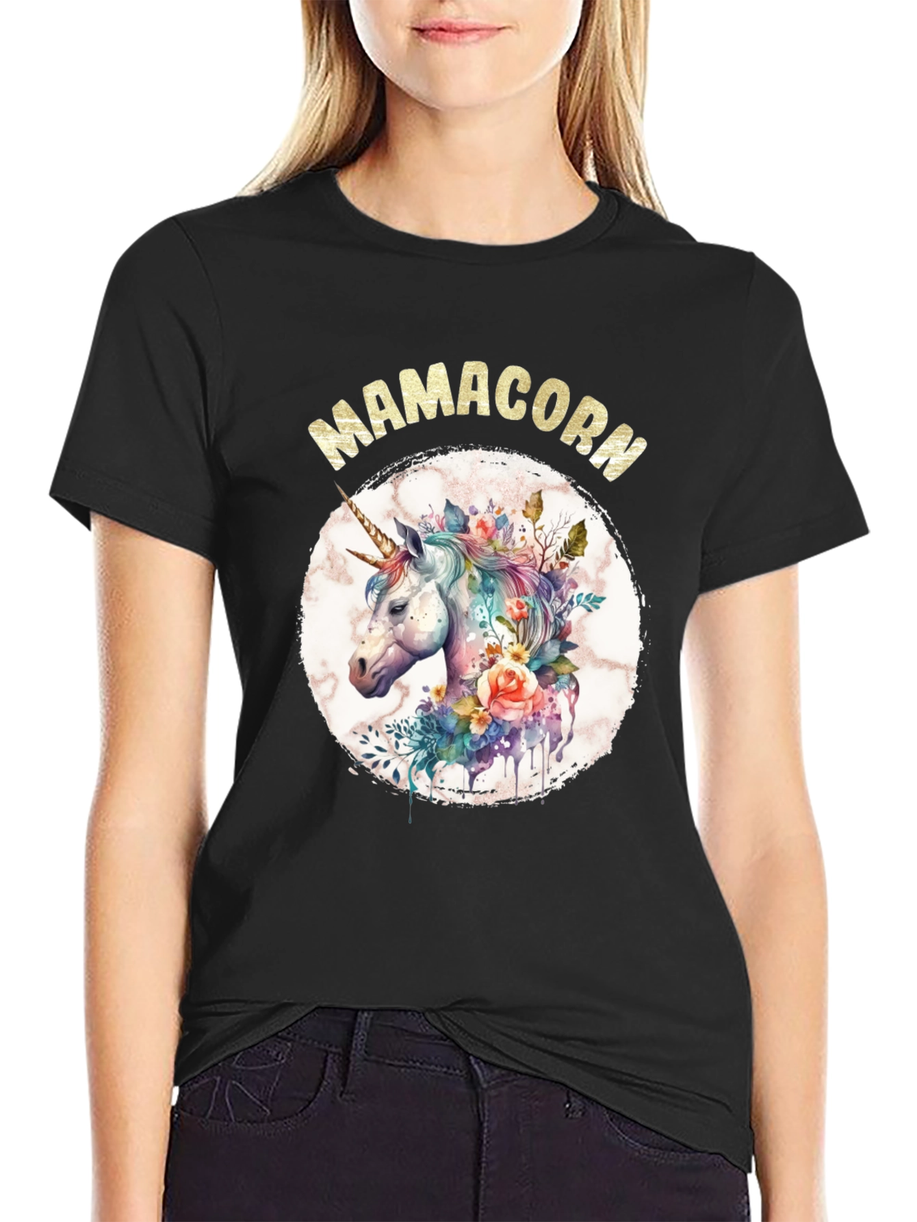 Mamacorn Unicorn Graphic T-Shirt