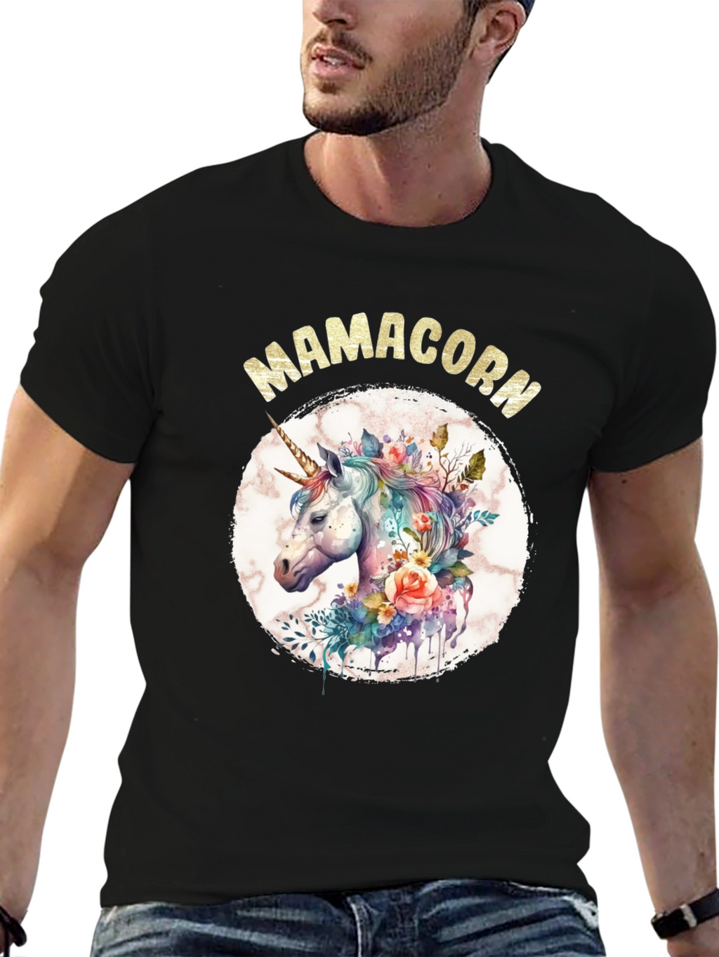 Mamacorn Unicorn Graphic T-Shirt