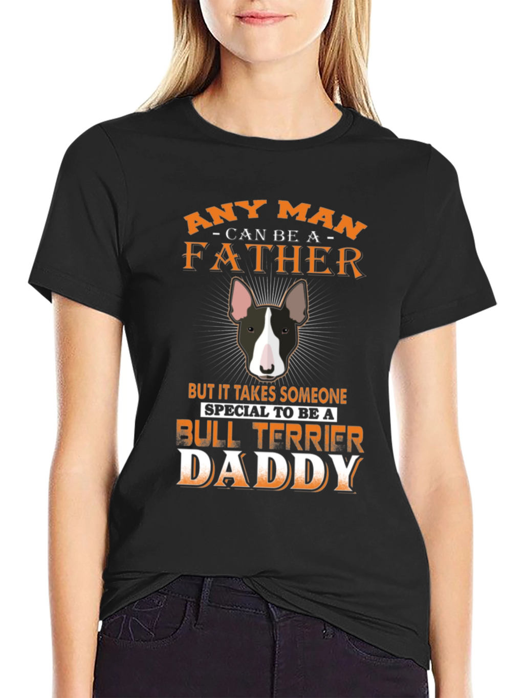 Bull Terrier Daddy T-Shirt - Special Fathers Day Gift