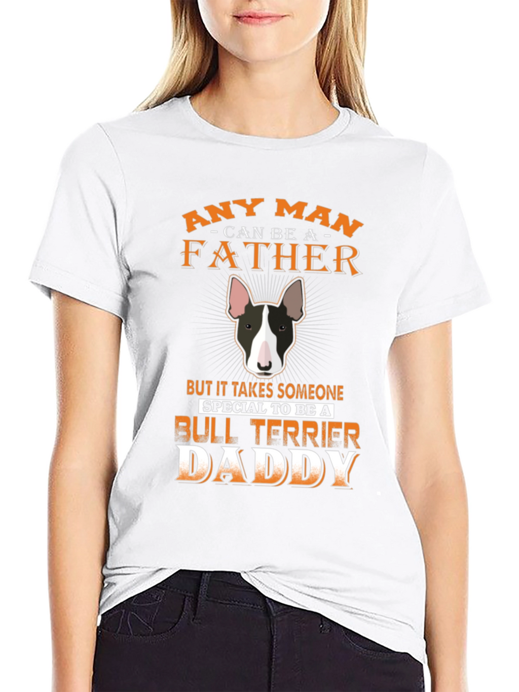 Bull Terrier Daddy T-Shirt - Special Fathers Day Gift