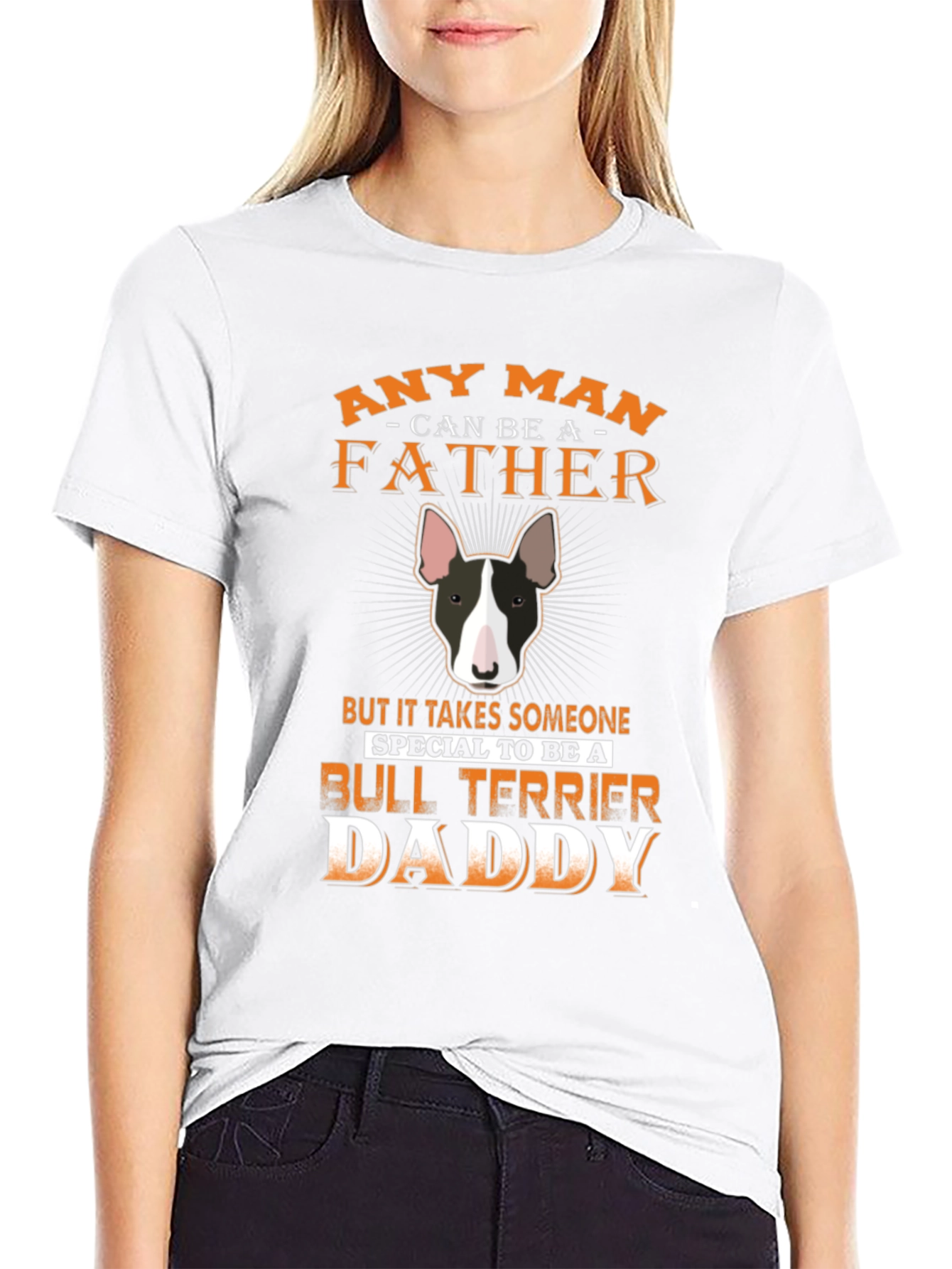Bull Terrier Daddy T-Shirt - Special Fathers Day Gift