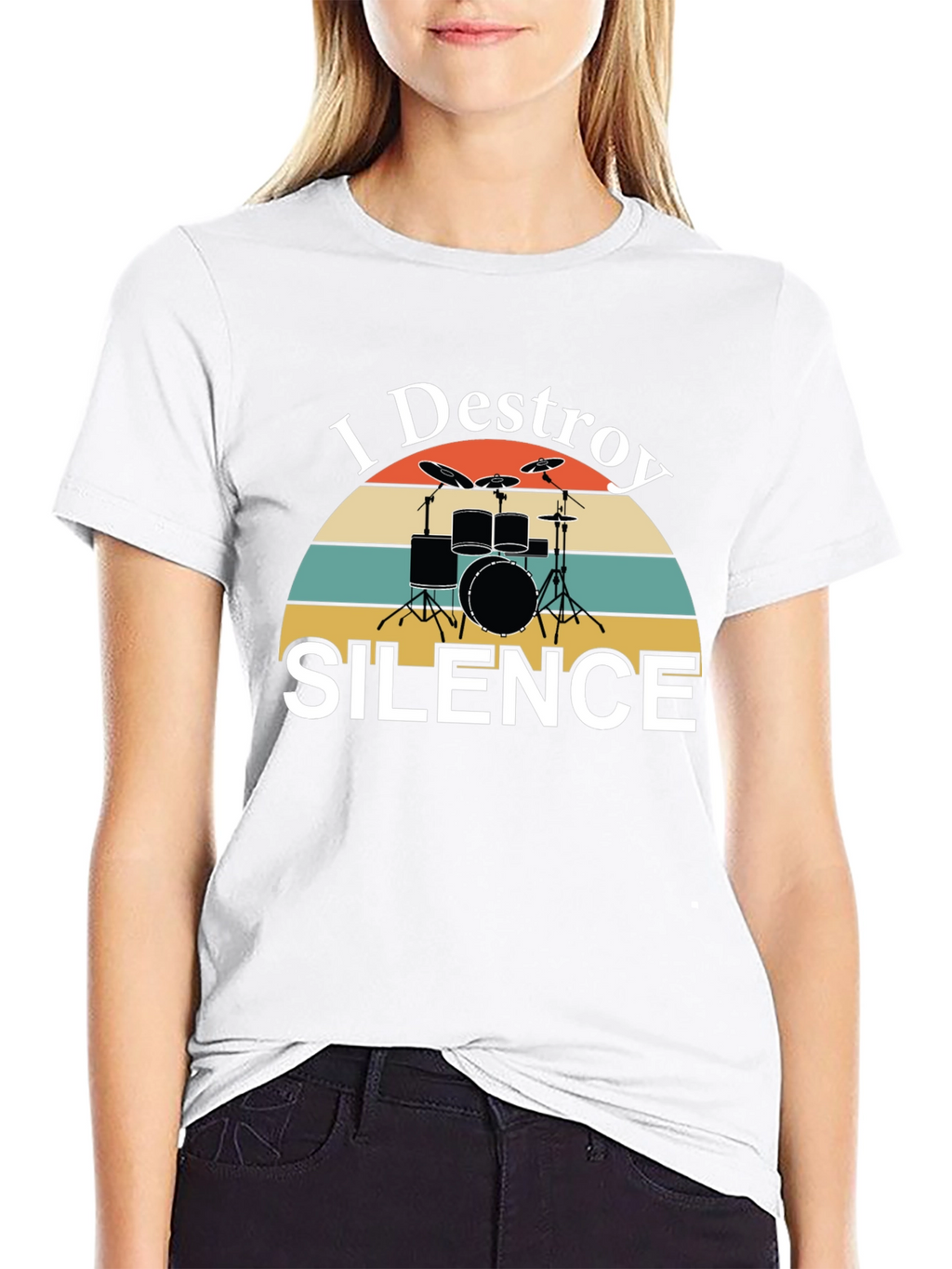 I Destroy Silence Drummer T-Shirt