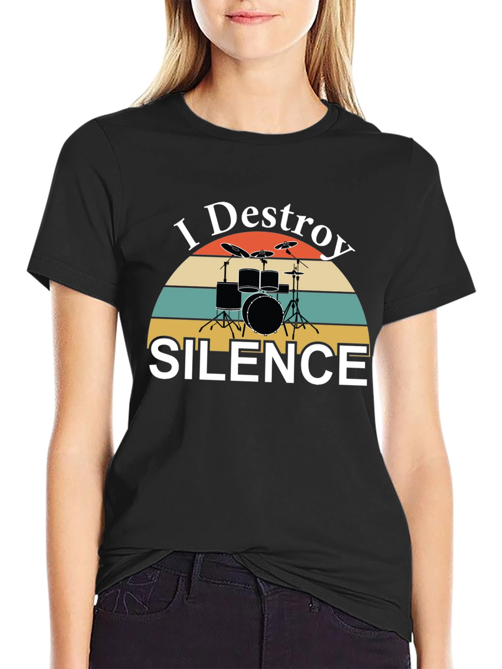 I Destroy Silence Drummer T-Shirt
