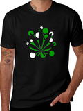 Marijuana Leaf T-Shirt - Green & White