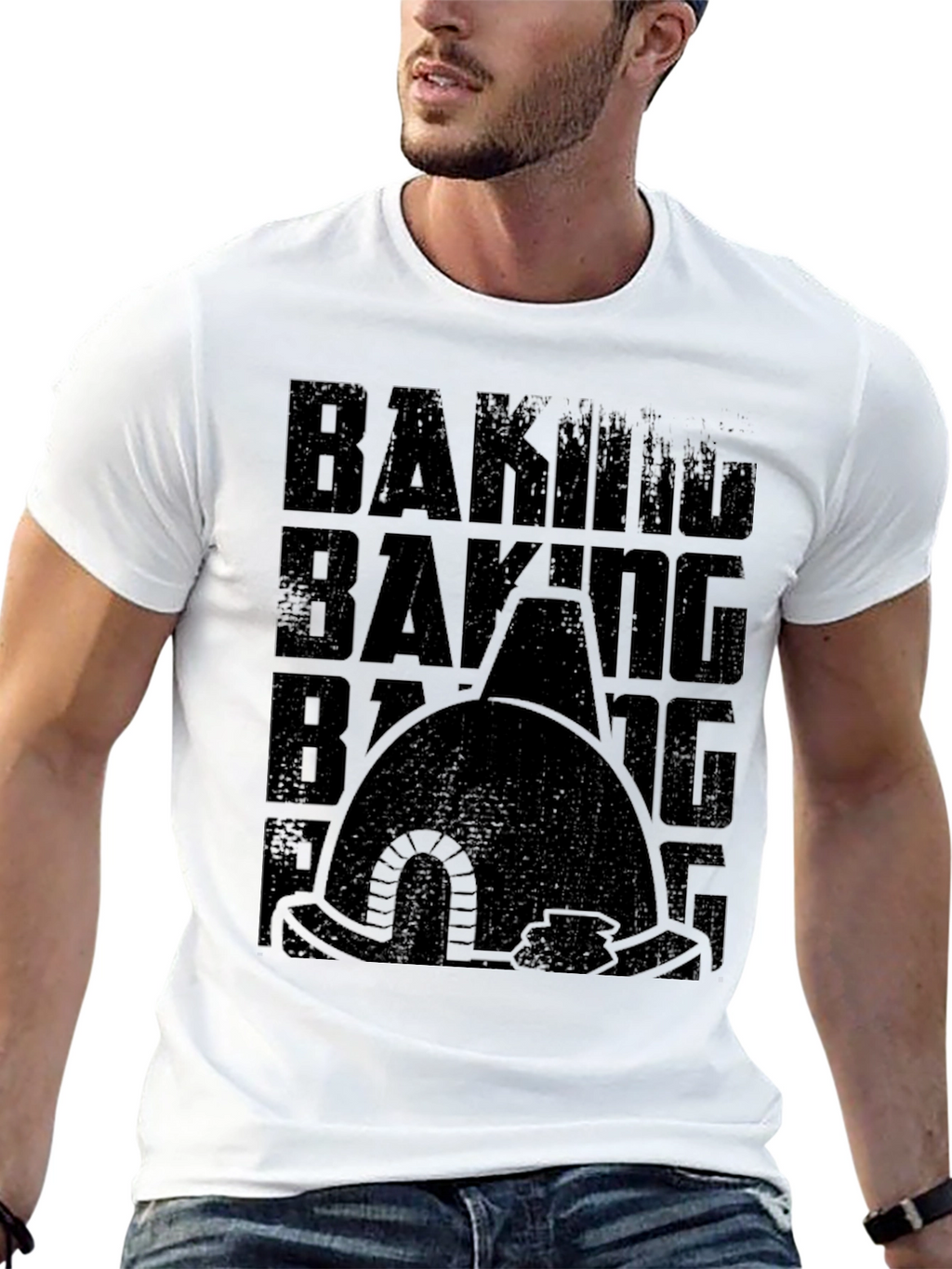 Baking Oven Graphic Black T-Shirt