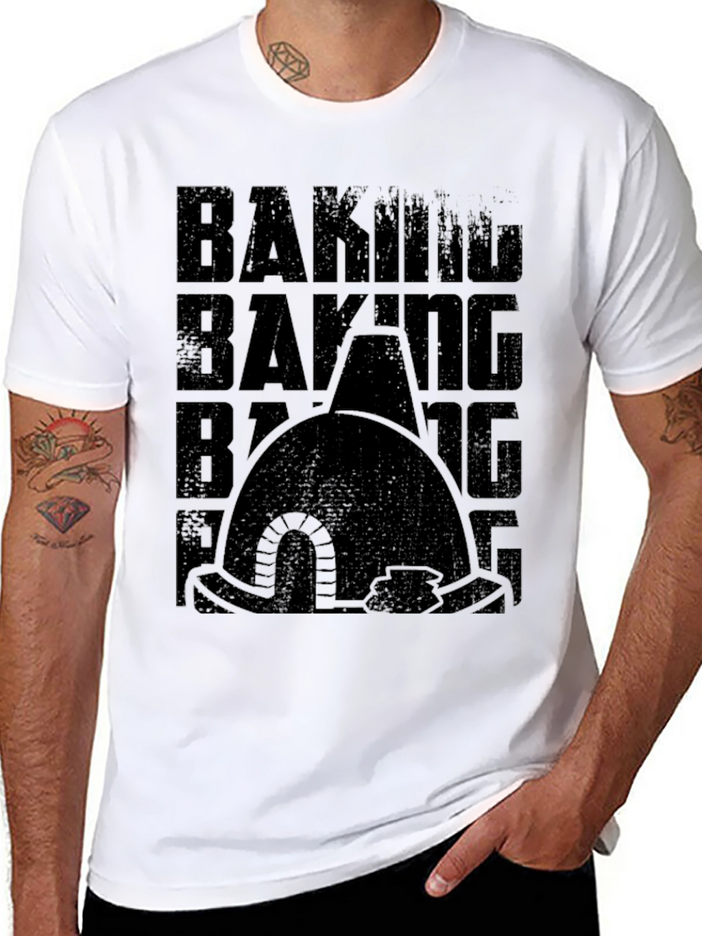 Baking Oven Graphic Black T-Shirt