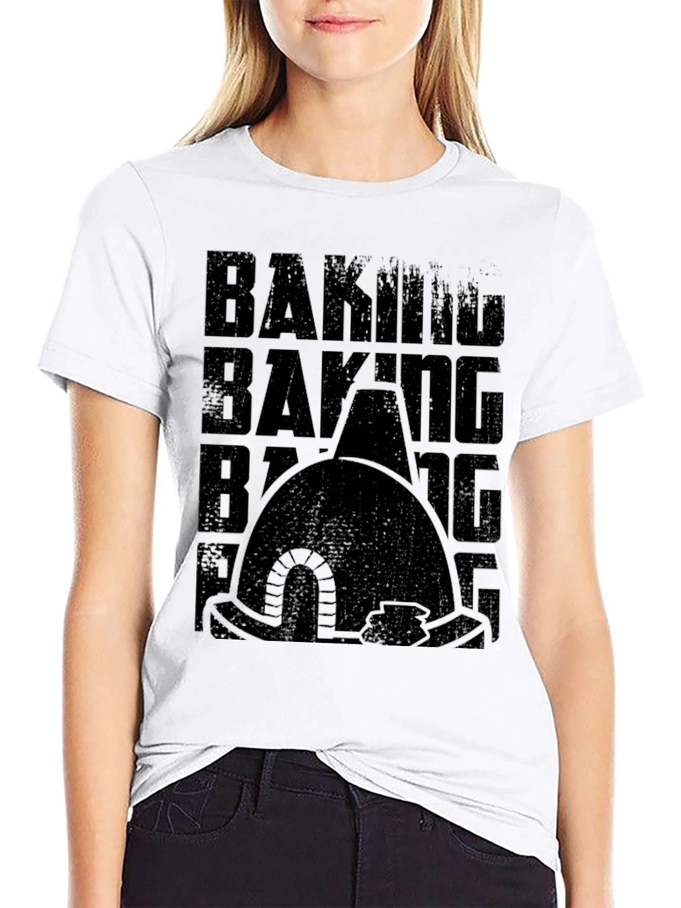 Baking Oven Graphic Black T-Shirt