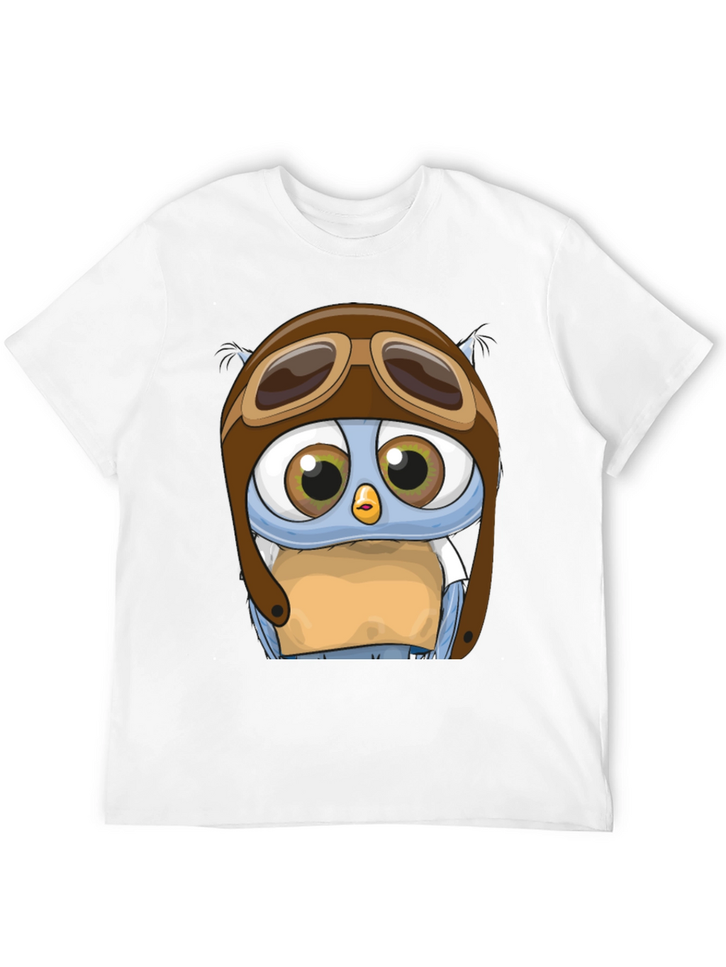 Pilot Owl T-Shirt - Cartoon Aviator Design