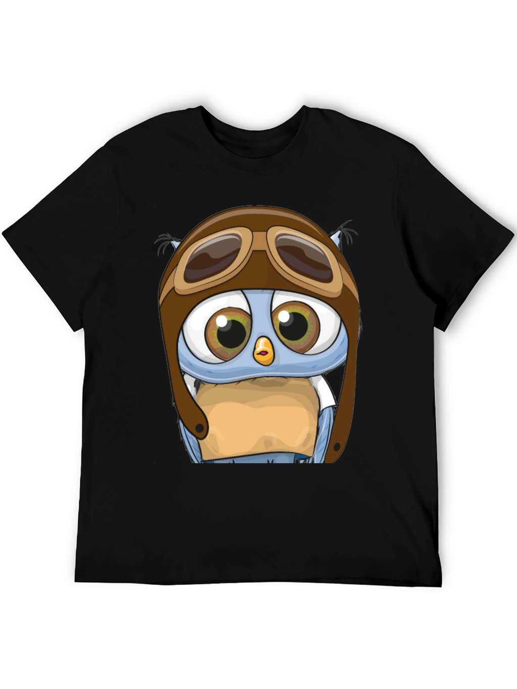 Pilot Owl T-Shirt - Cartoon Aviator Design