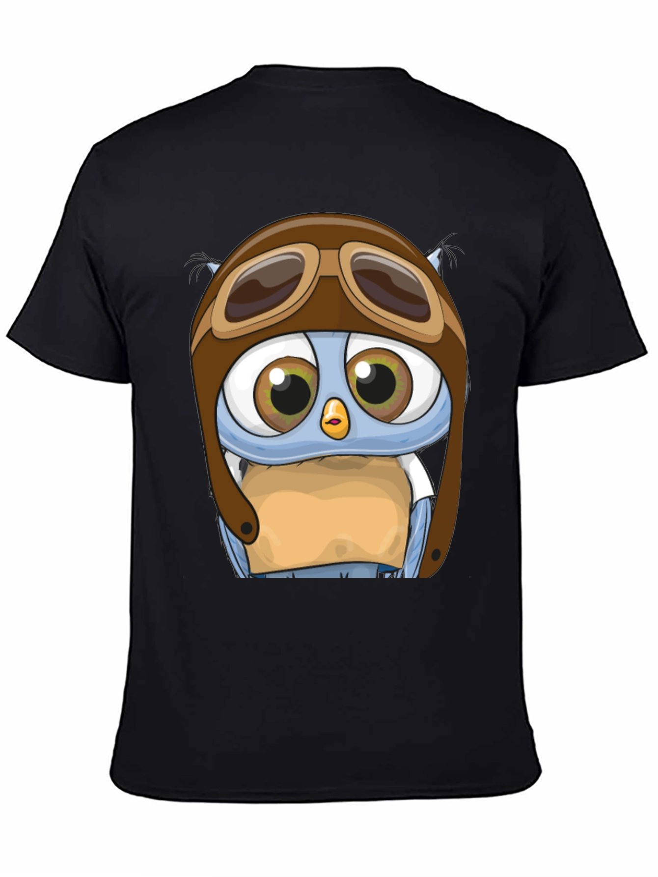 Pilot Owl T-Shirt - Cartoon Aviator Design