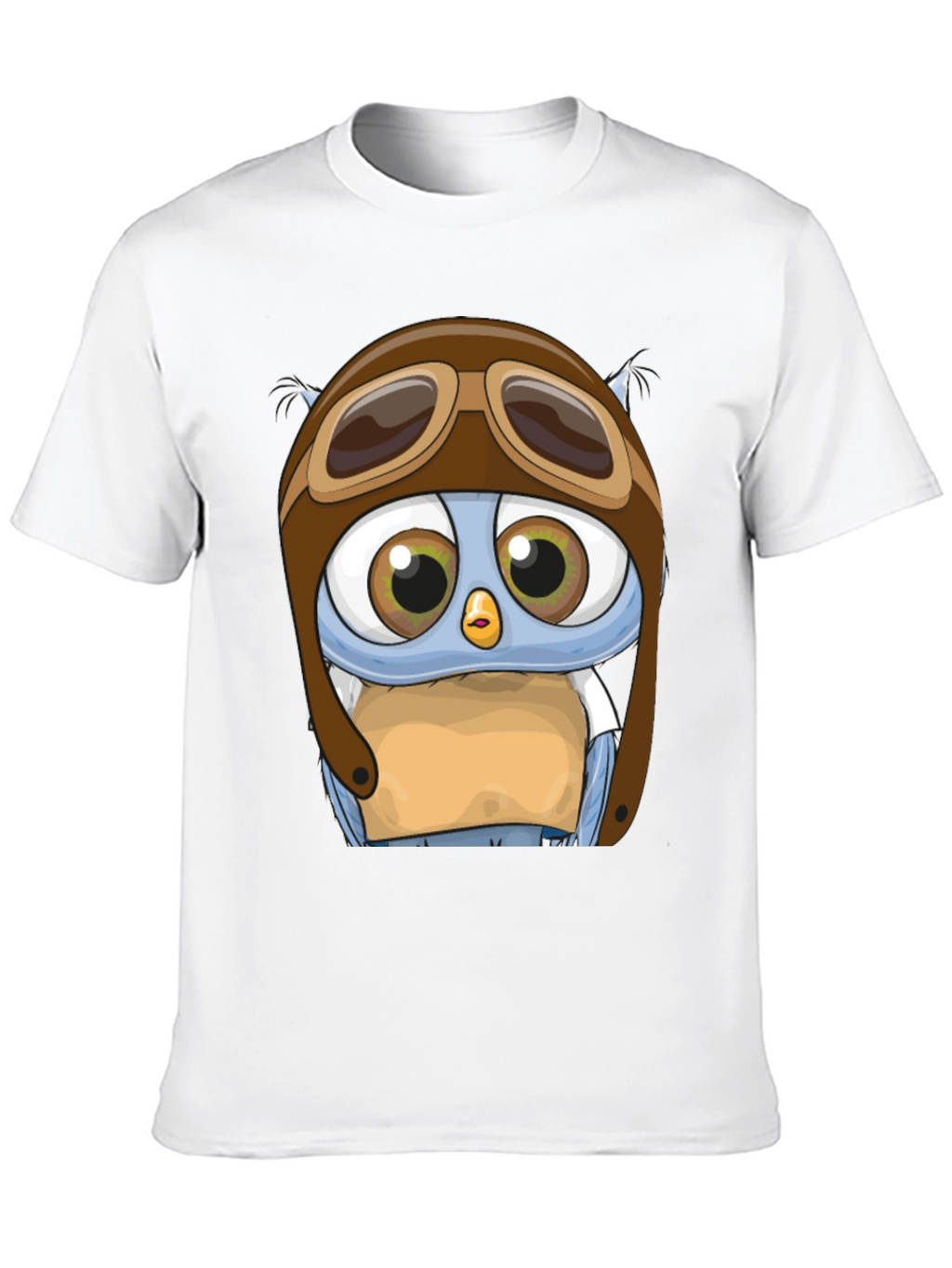 Pilot Owl T-Shirt - Cartoon Aviator Design