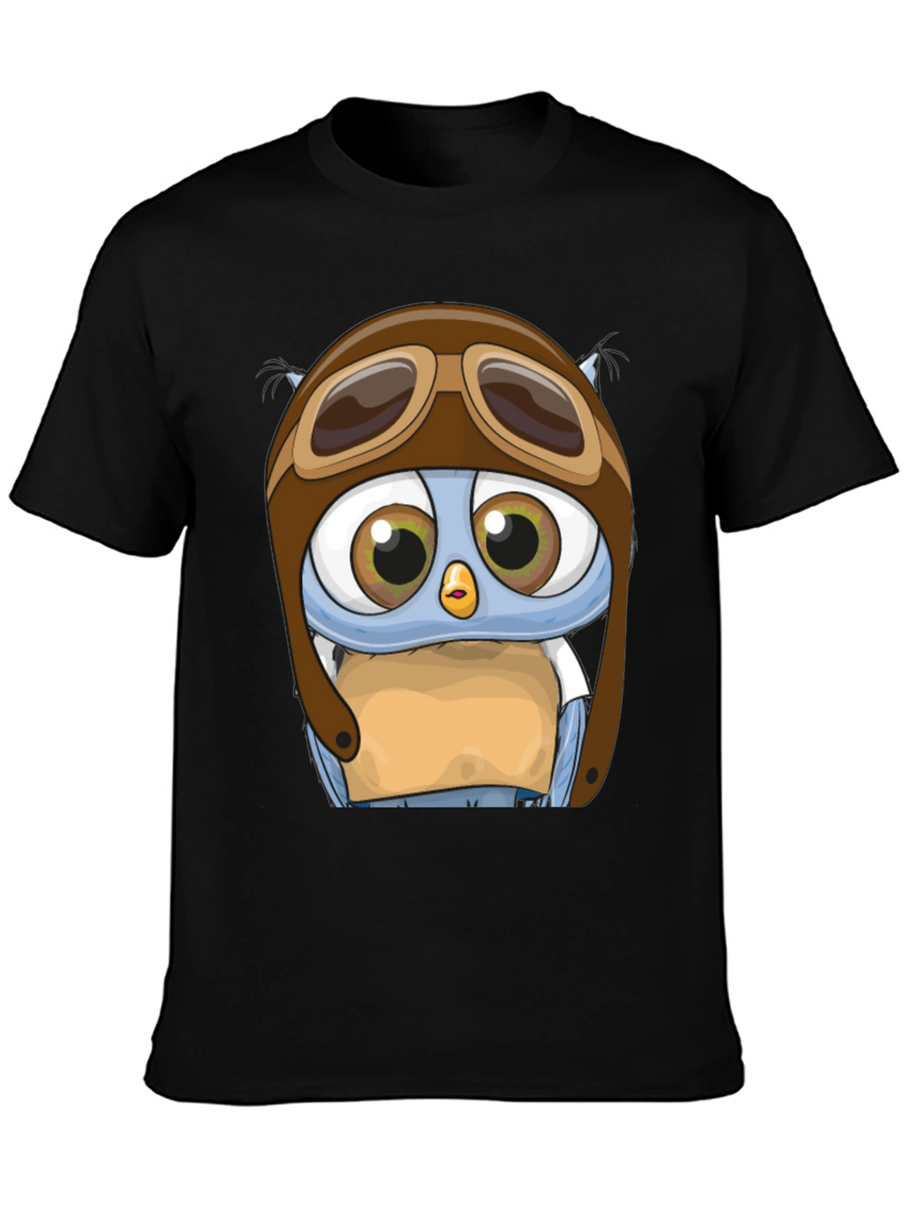 Pilot Owl T-Shirt - Cartoon Aviator Design