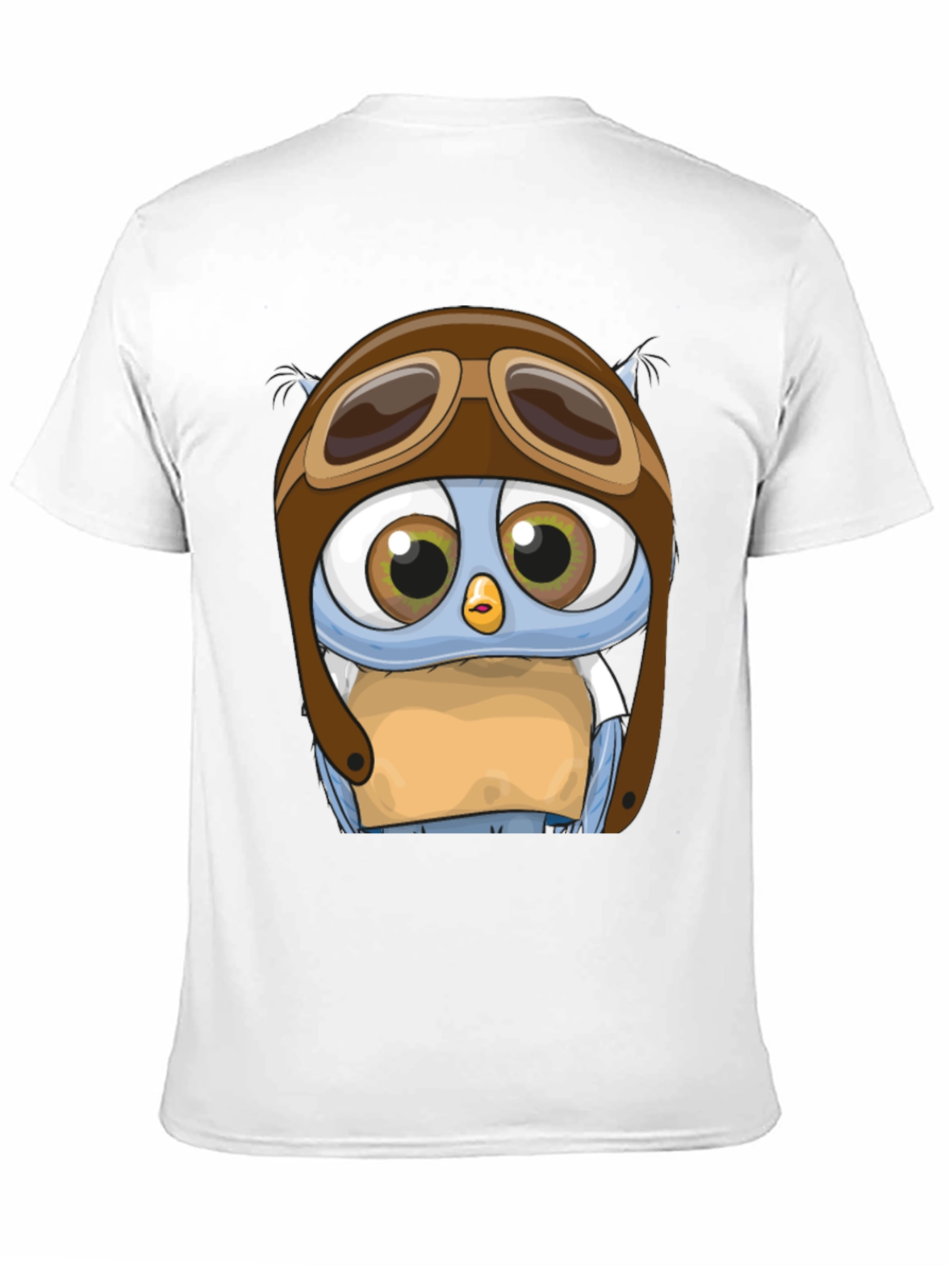 Pilot Owl T-Shirt - Cartoon Aviator Design