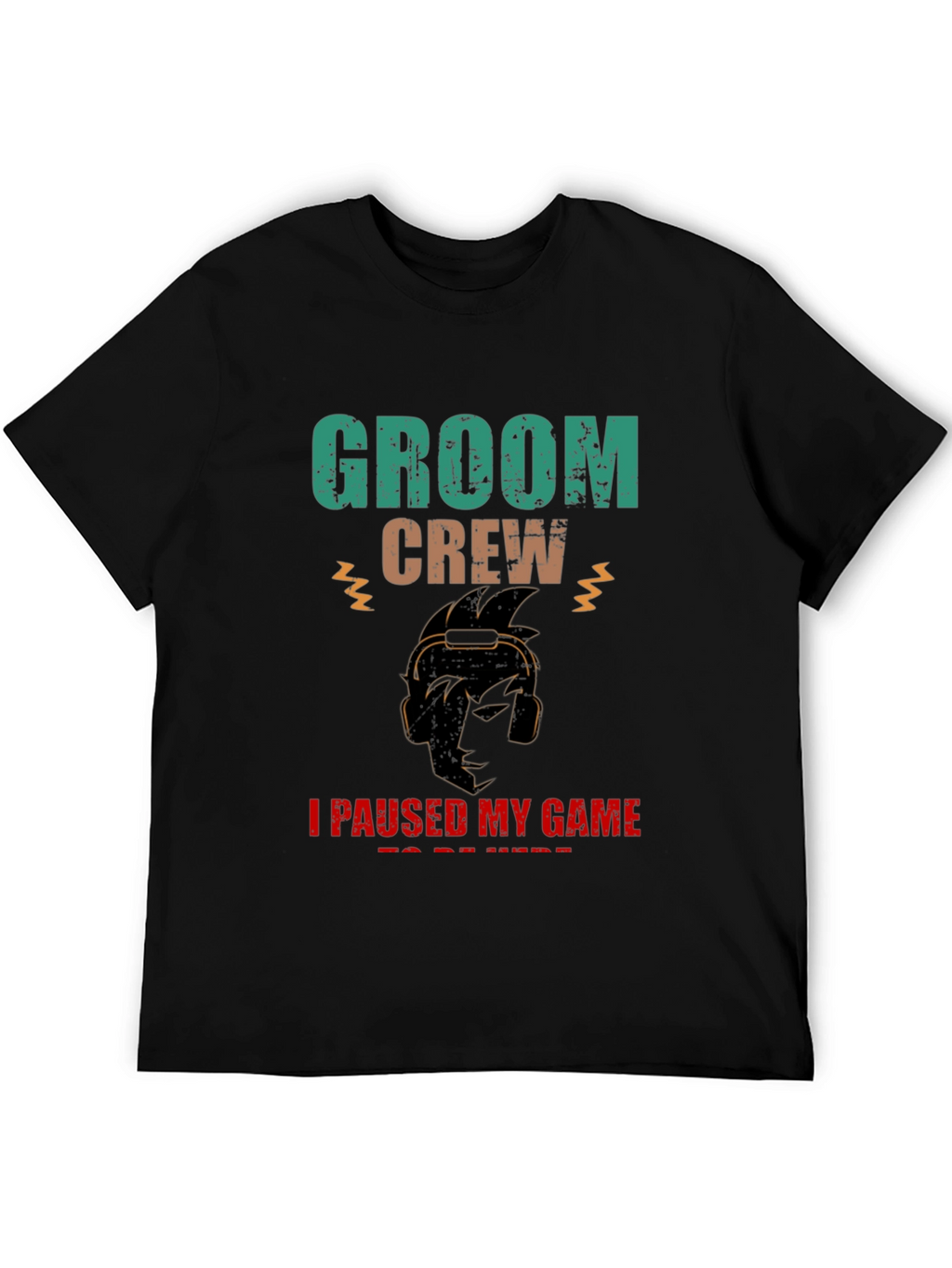 Groom Crew Gamer Graphic T-Shirt