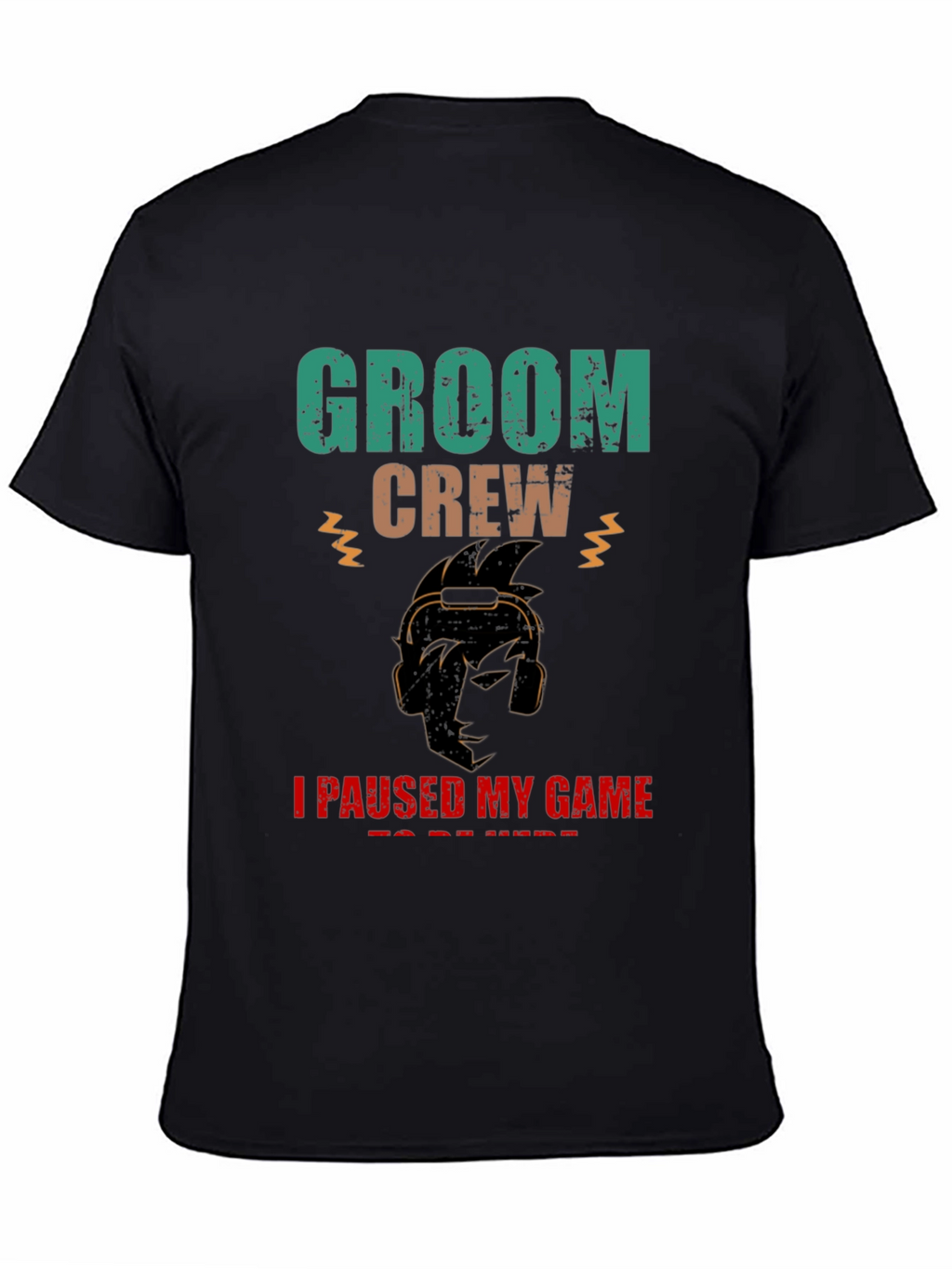 Groom Crew Gamer Graphic T-Shirt