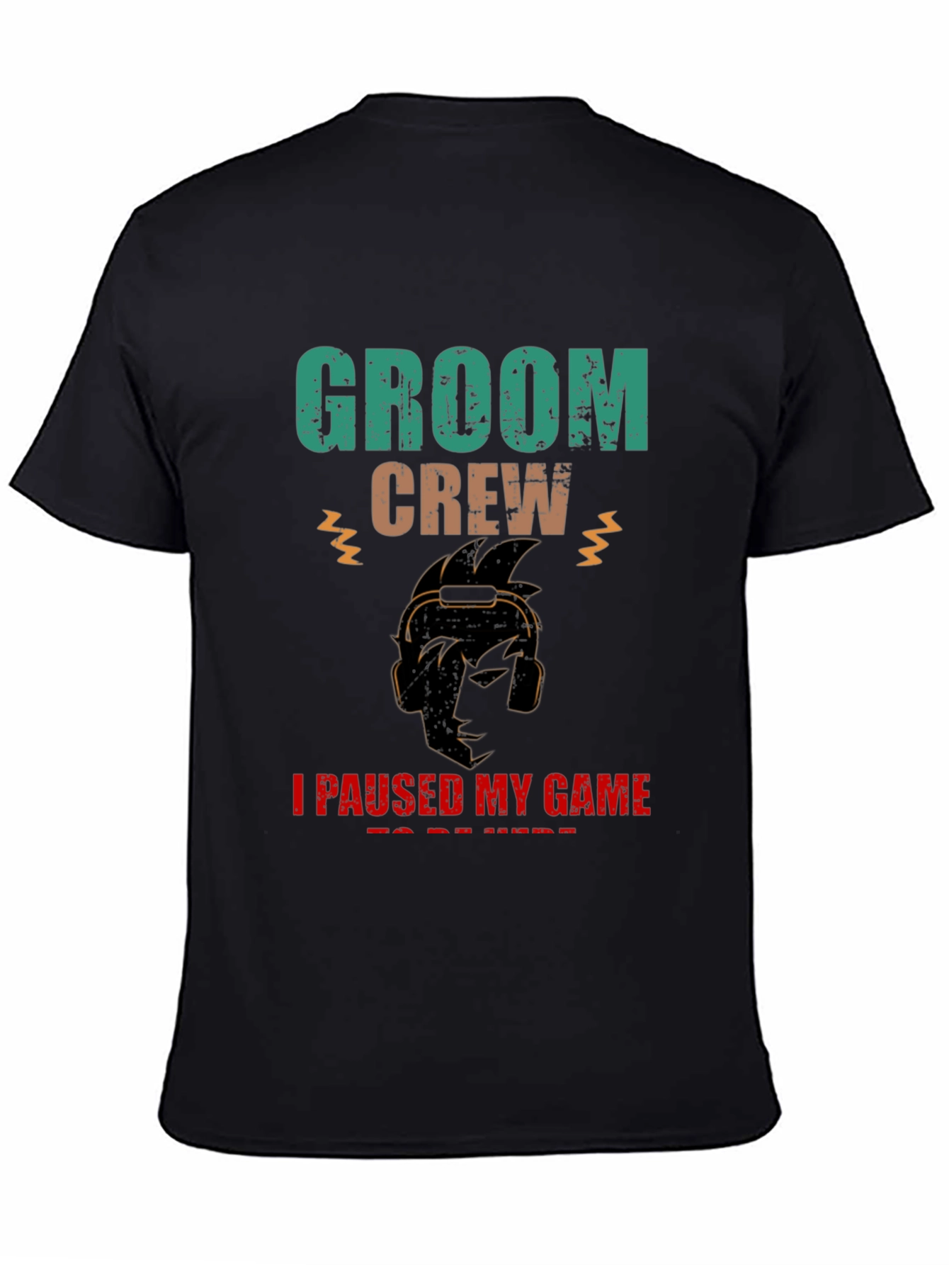Groom Crew Gamer Graphic T-Shirt