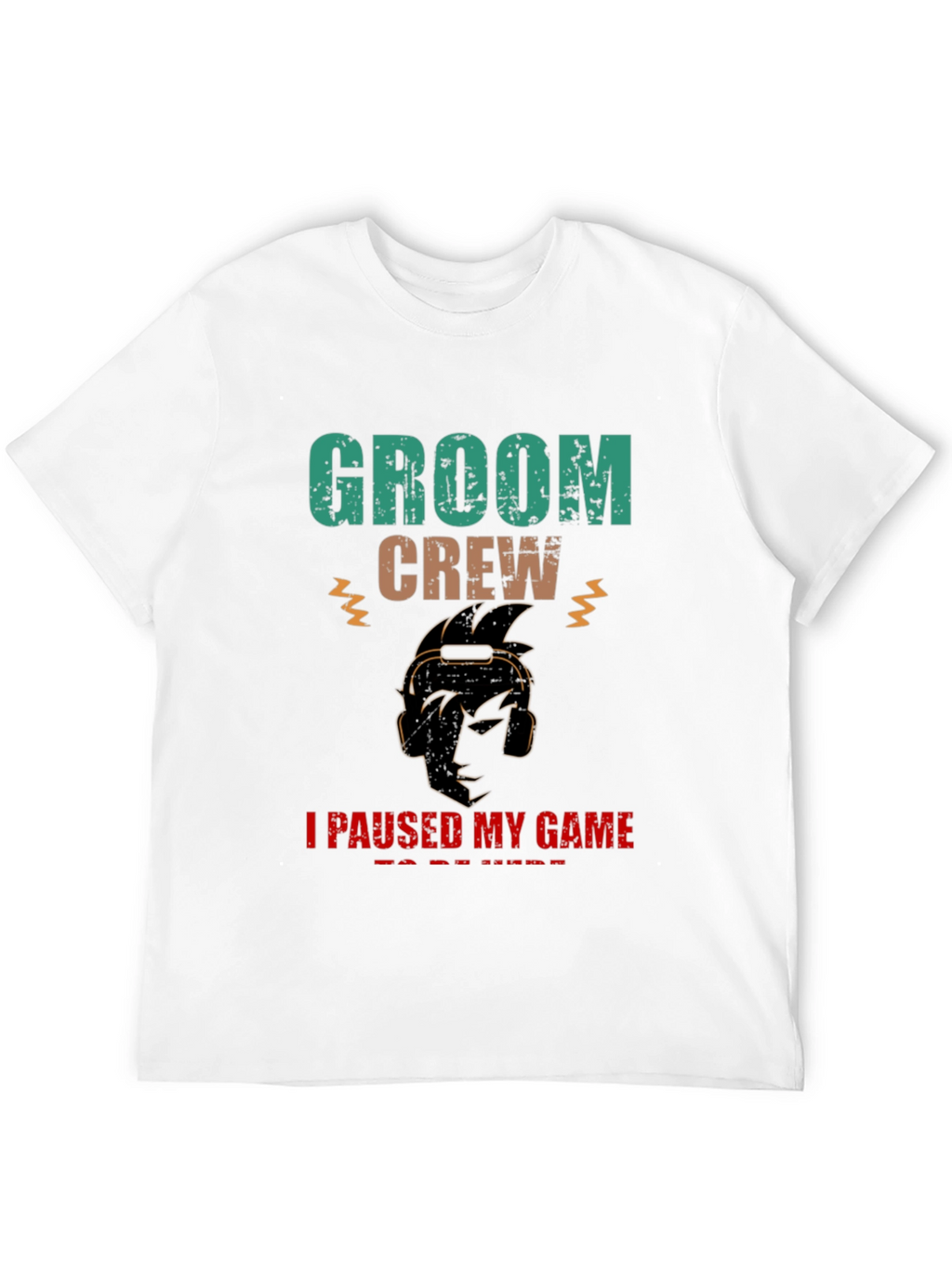 Groom Crew Gamer Graphic T-Shirt