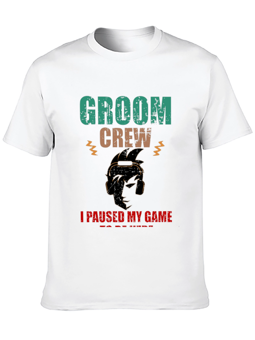 Groom Crew Gamer Graphic T-Shirt