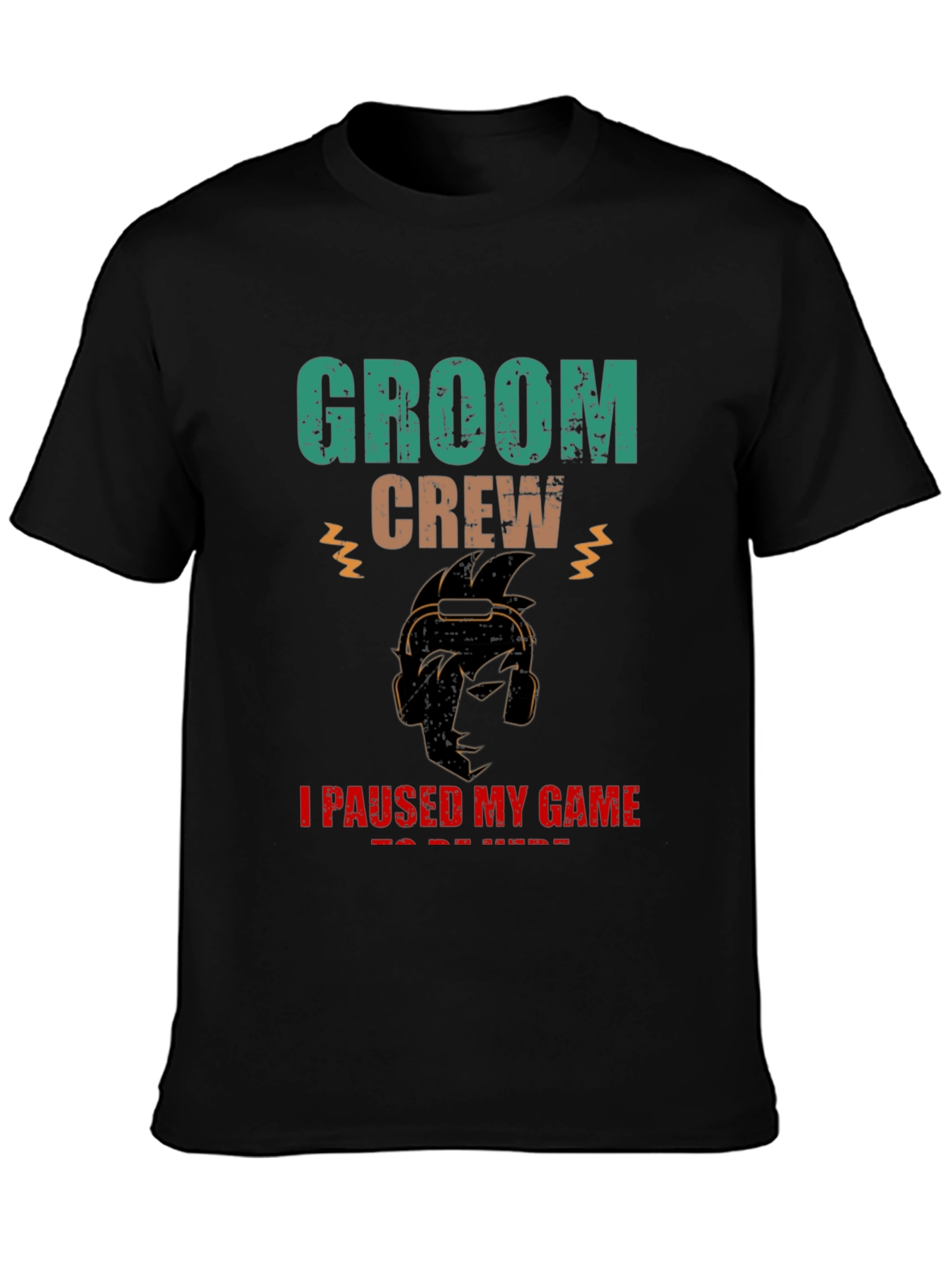 Groom Crew Gamer Graphic T-Shirt