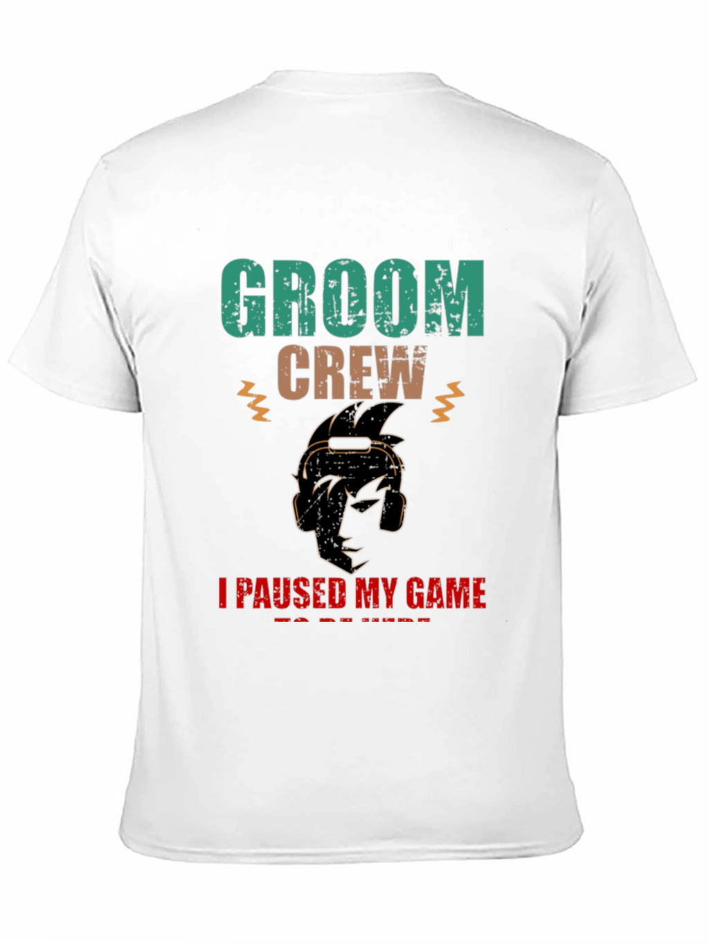 Groom Crew Gamer Graphic T-Shirt
