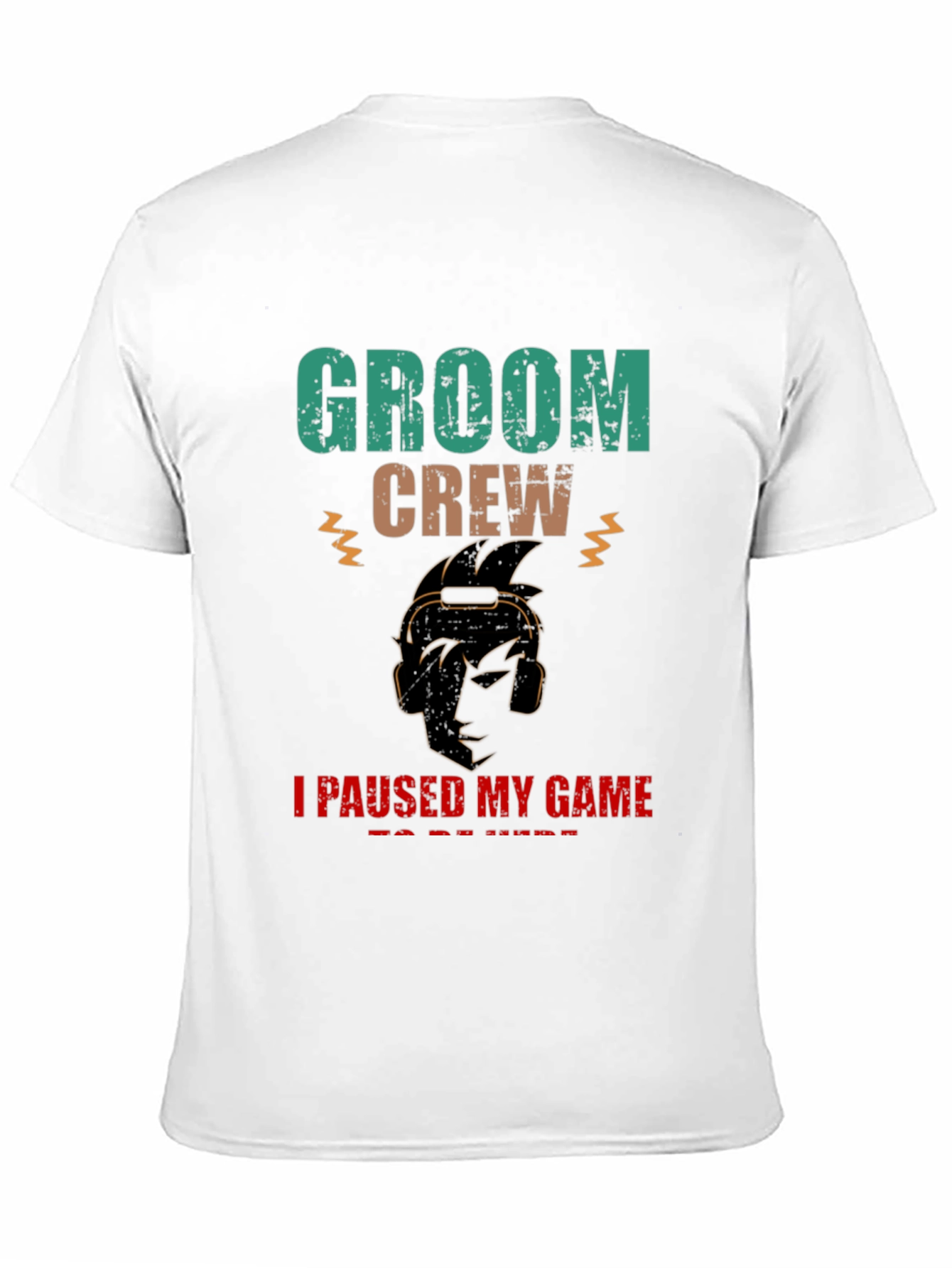 Groom Crew Gamer Graphic T-Shirt