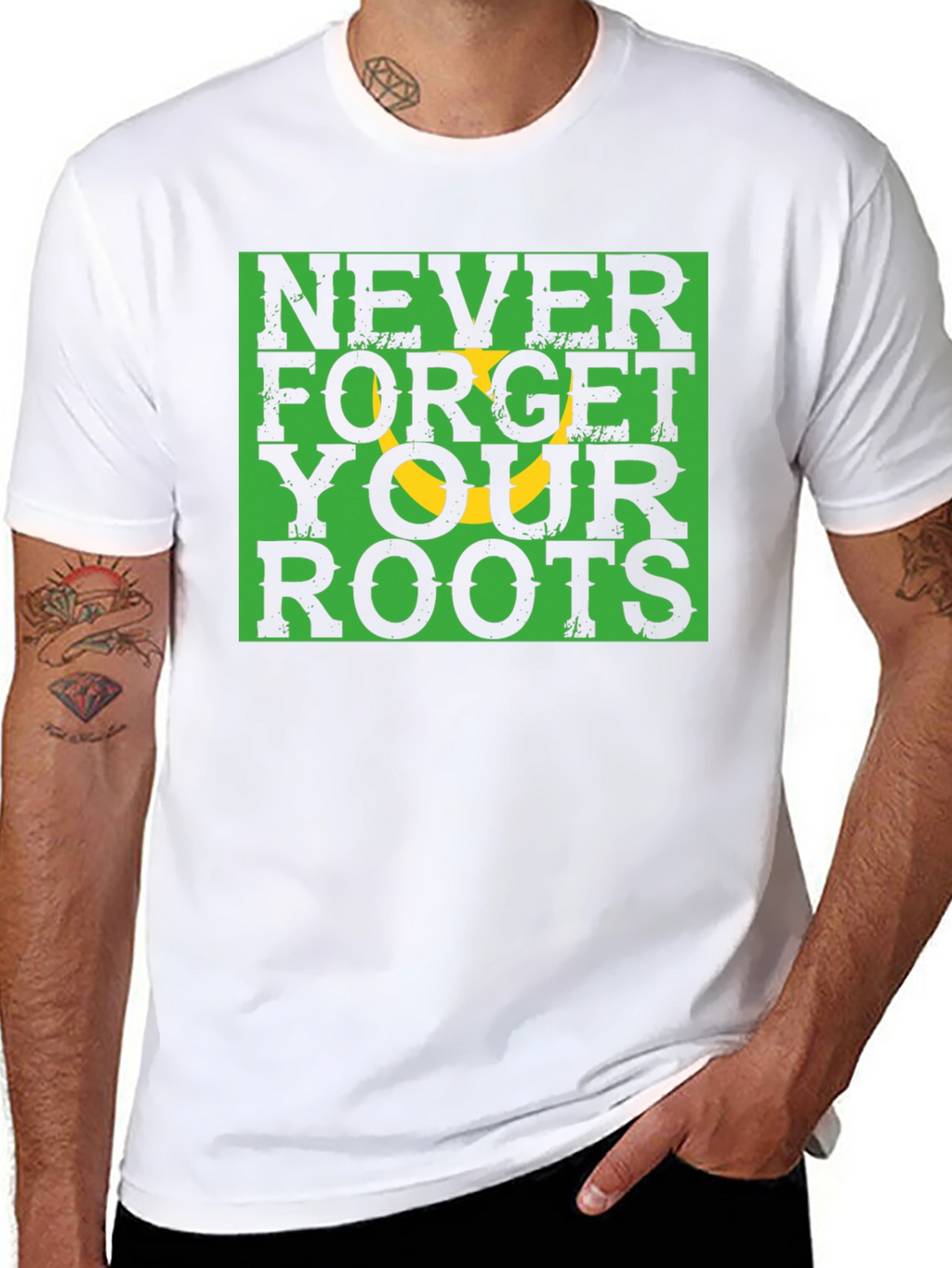 Never Forget Roots Graphic Tee