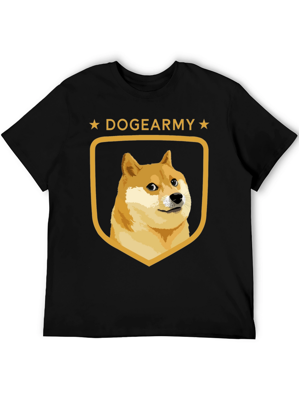DogeArmy T-Shirt - Black Crew Neck Tee