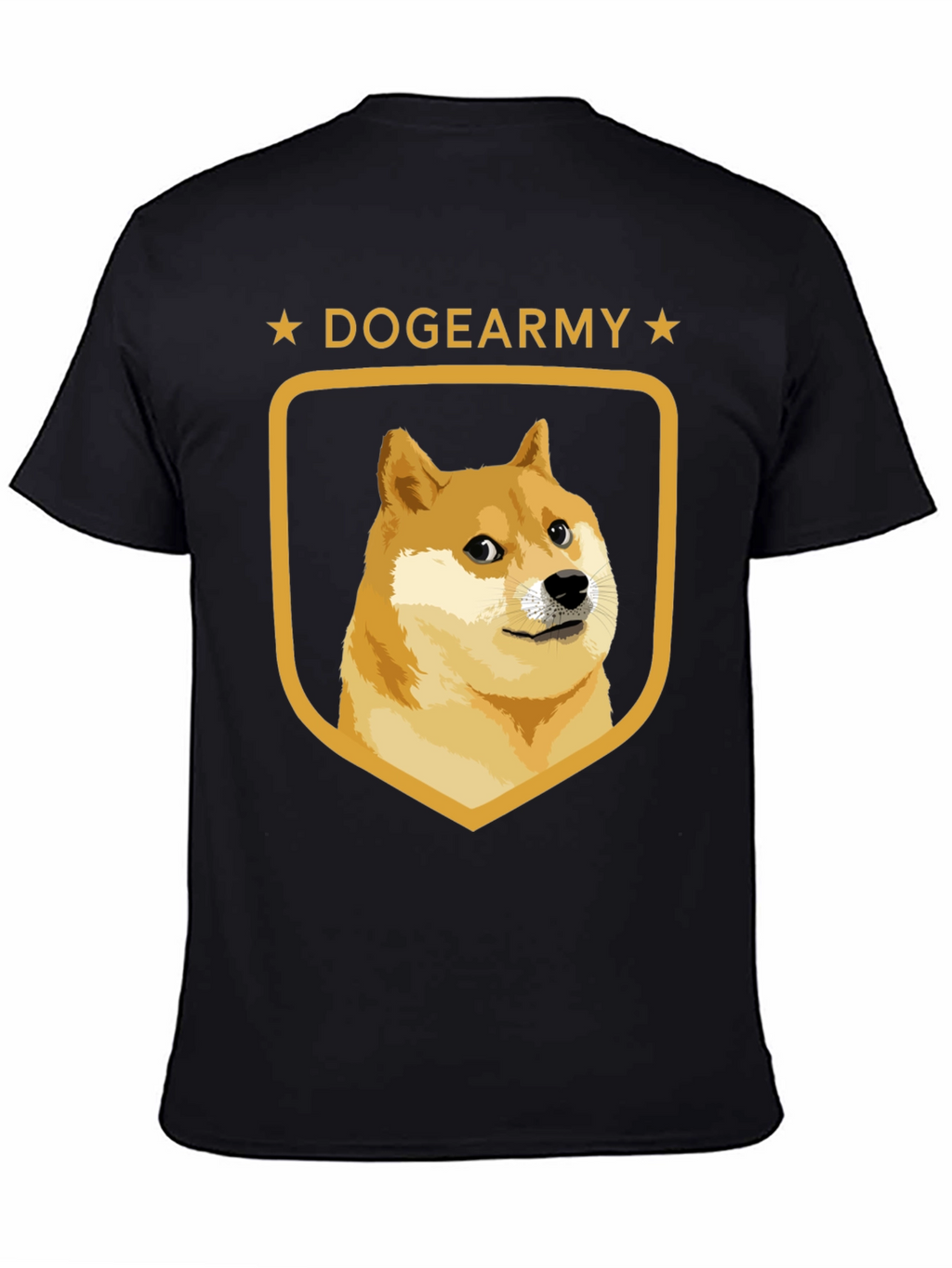 DogeArmy T-Shirt - Black Crew Neck Tee
