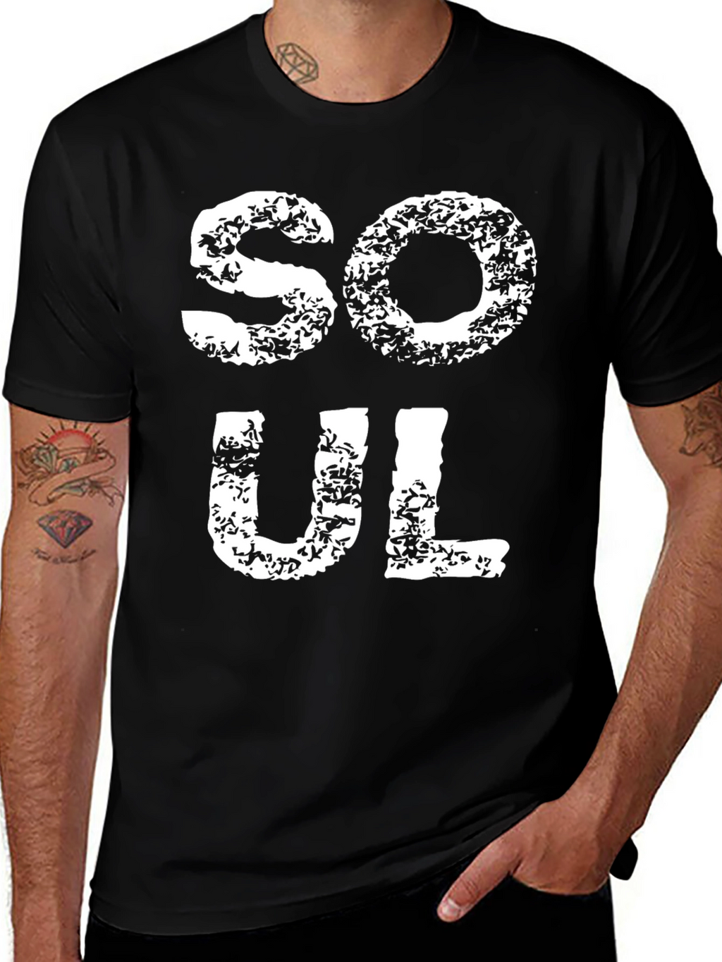 Soul T-Shirt - Distressed Print Tee