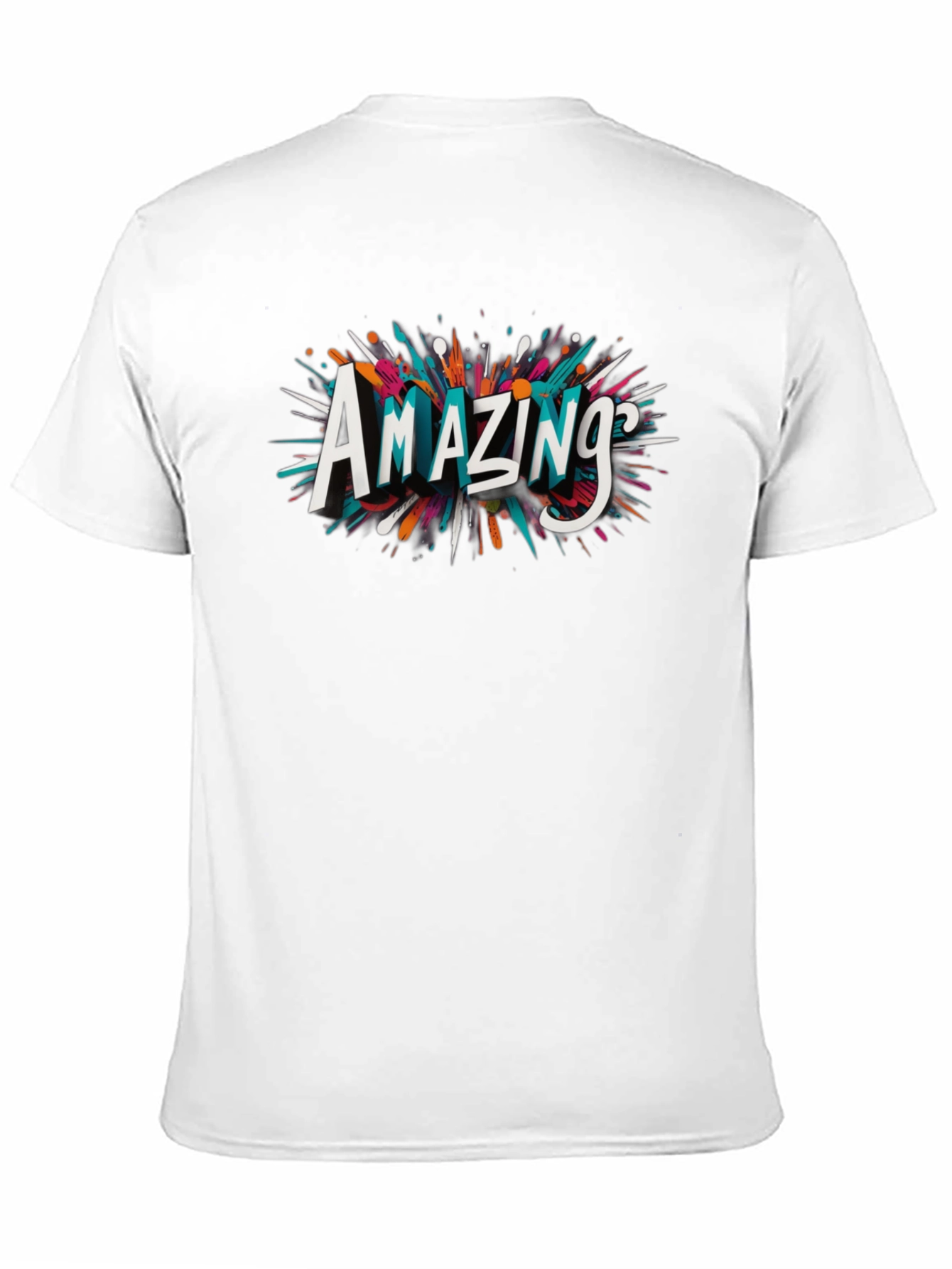 Amazing Graphic Print Black T-Shirt