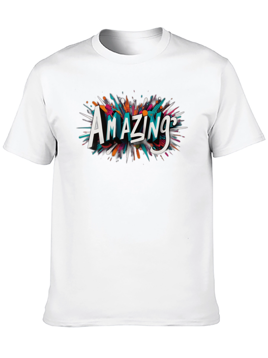 Amazing Graphic Print Black T-Shirt