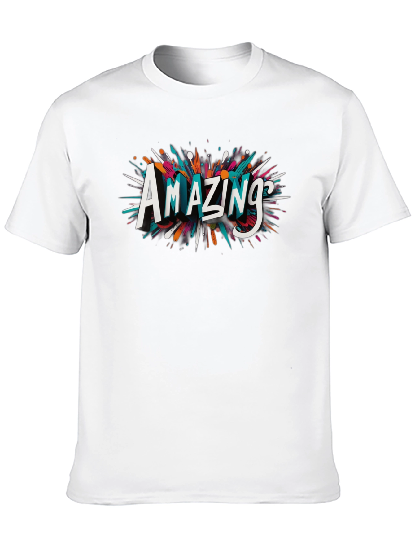 Amazing Graphic Print Black T-Shirt