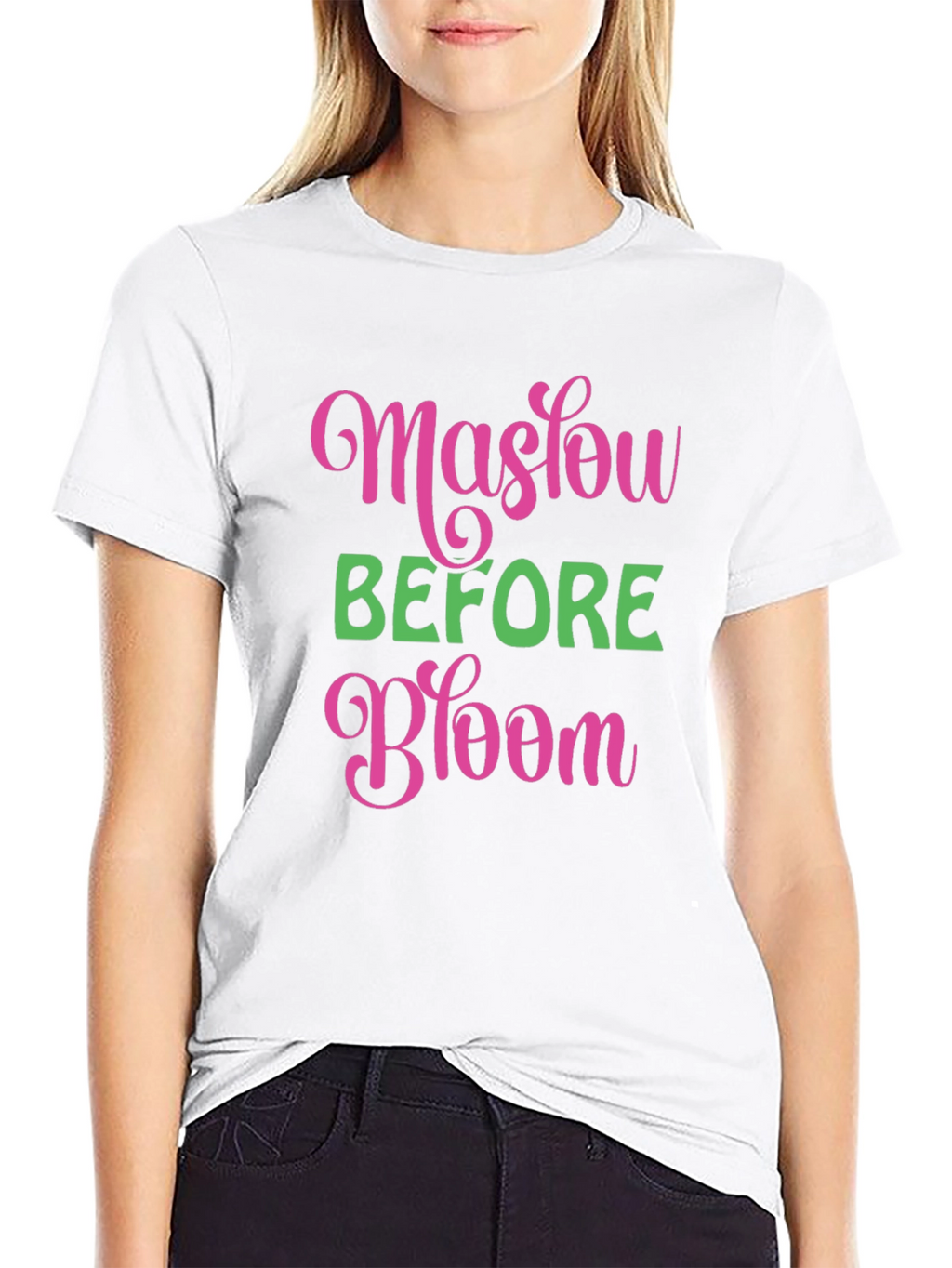 Maslow Before Bloom Black T-Shirt
