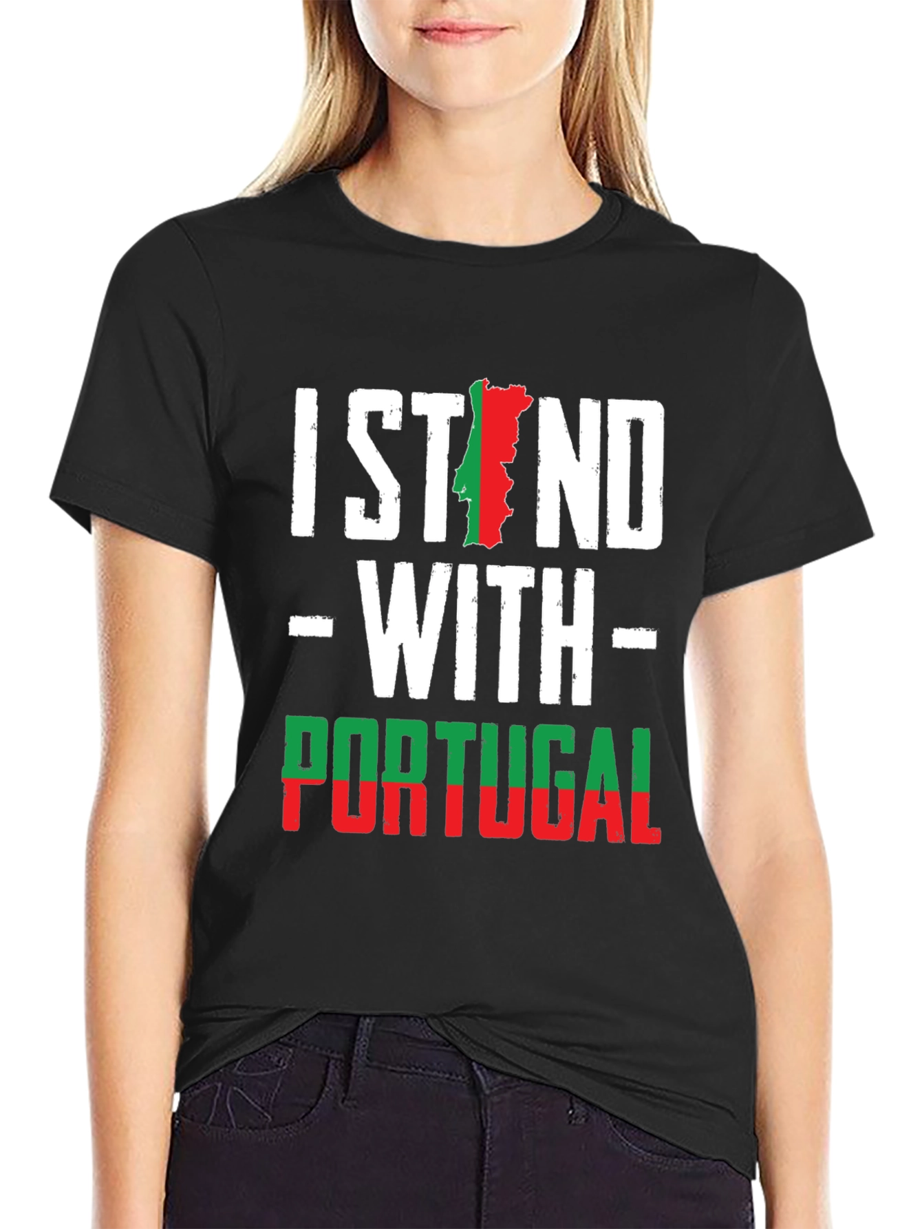 I Stand With Portugal T-Shirt - Portugal Flag