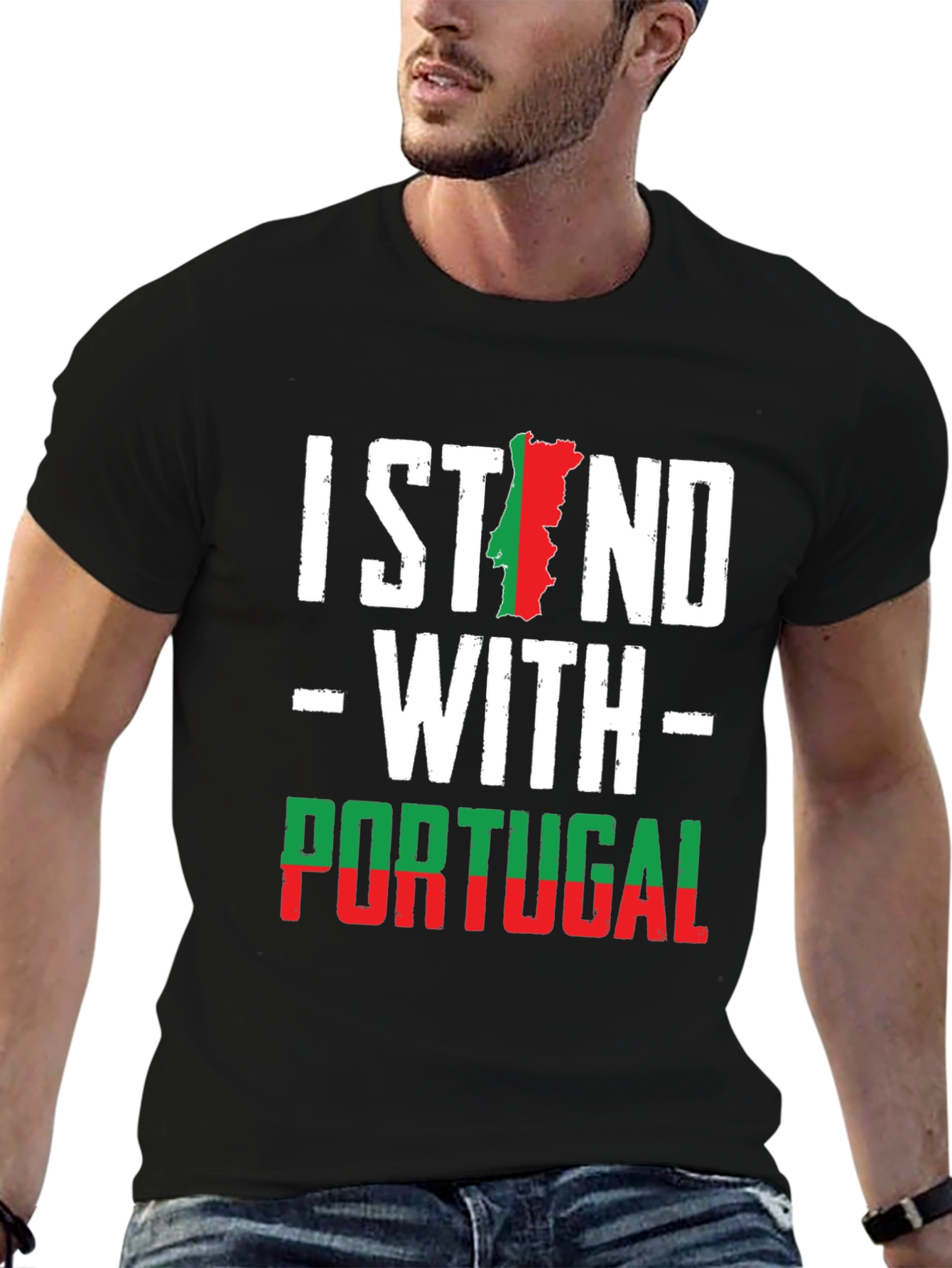 I Stand With Portugal T-Shirt - Portugal Flag