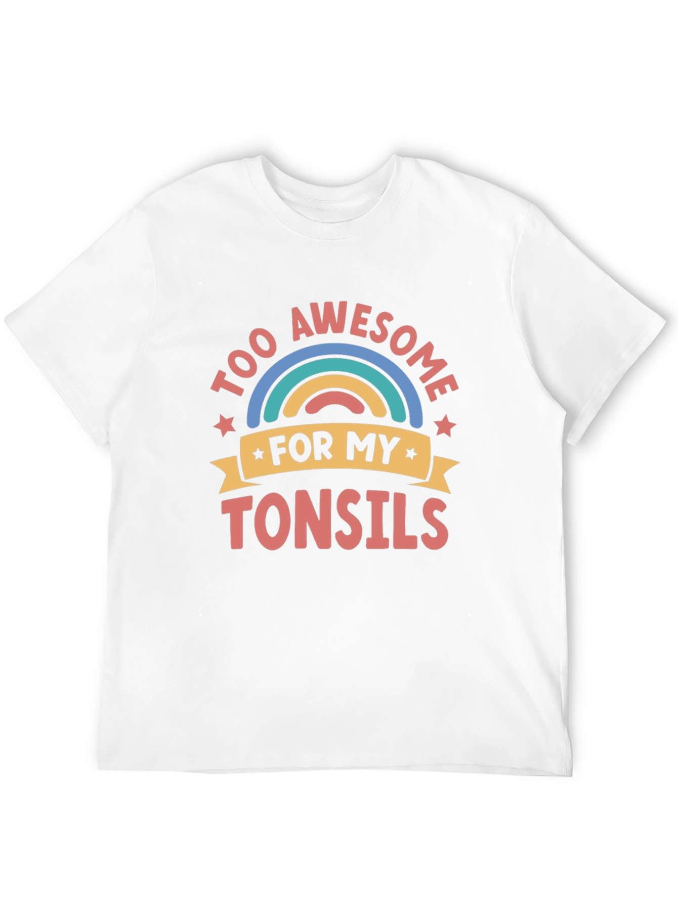 Too Awesome for My Tonsils Funny Graphic Tee