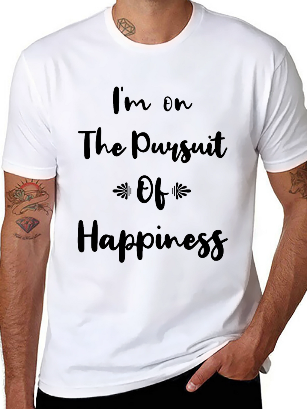 Pursuit of Happiness Graphic Tee - Black