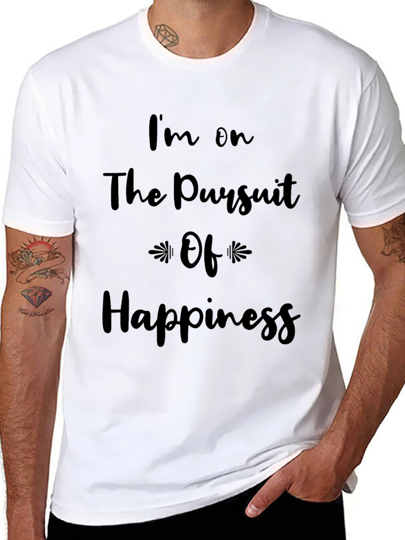 Pursuit of Happiness Graphic Tee - Black