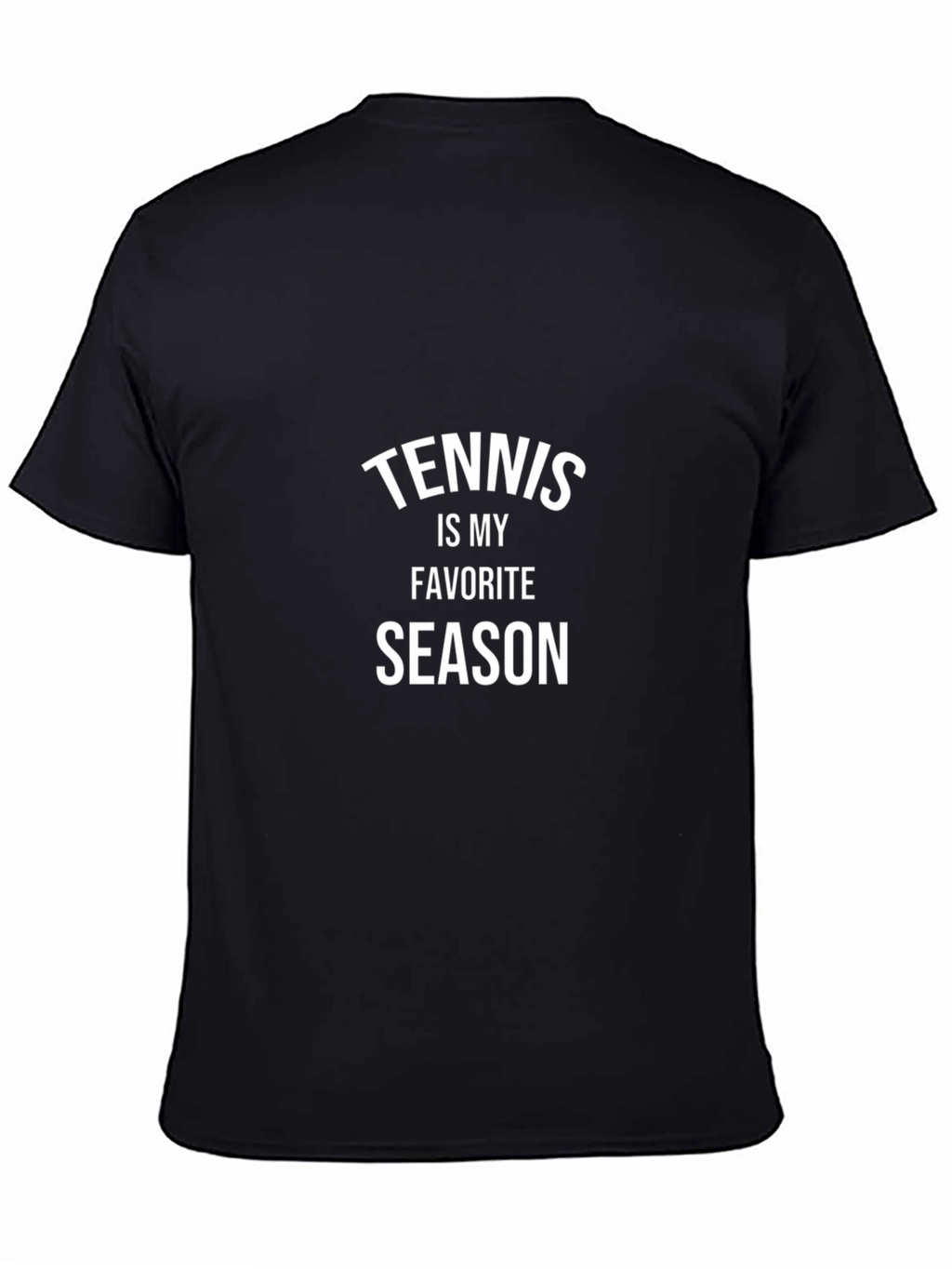 Tennis is My Favorite Season Black T-Shirt