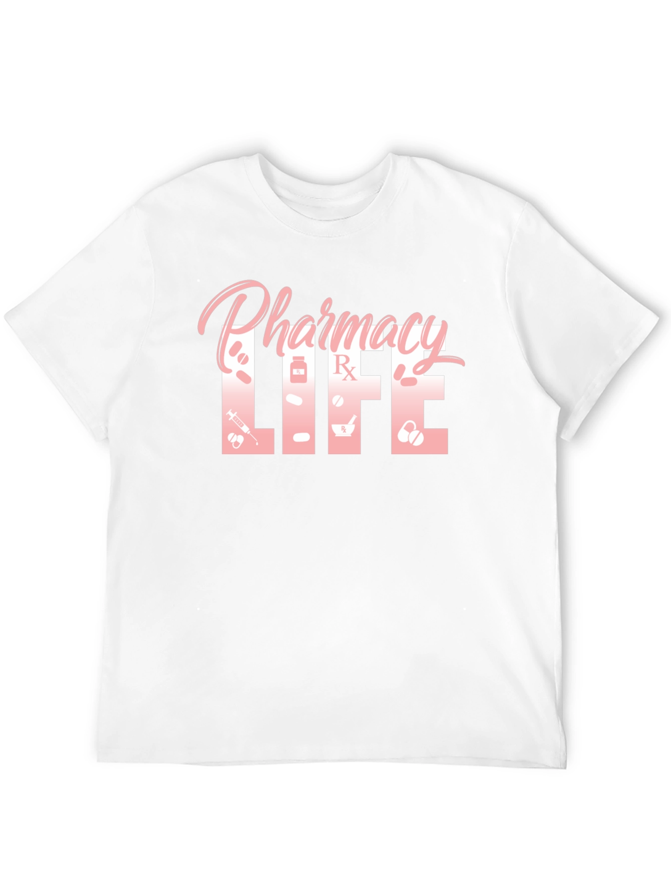 Pharmacy Life Graphic T-Shirt - Pill Bottle Rx Design