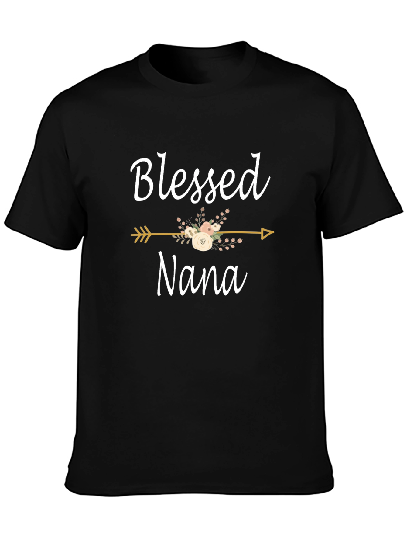 Blessed Nana Floral Arrow T-Shirt
